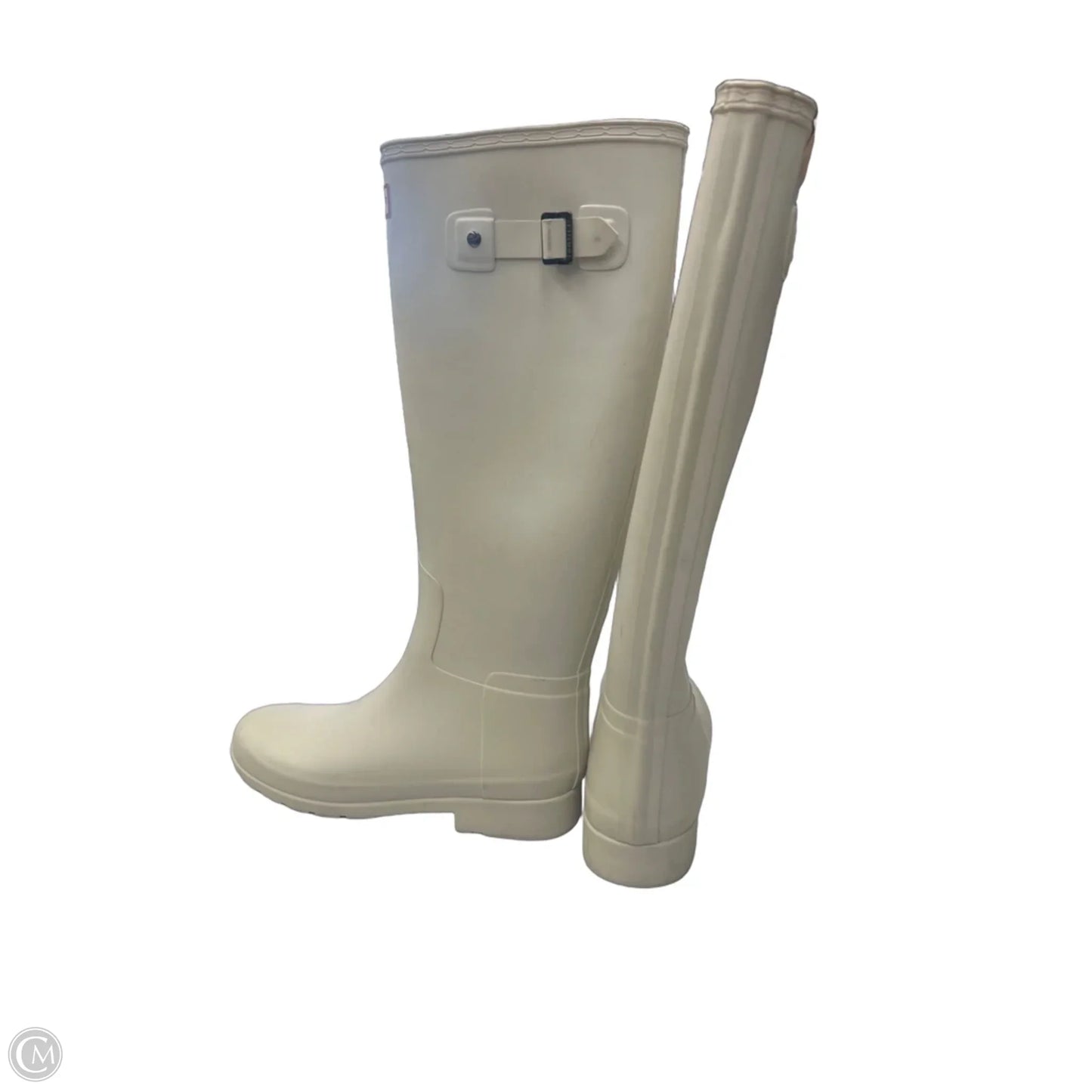 Boots Rain By Hunter In Cream, Size: 10