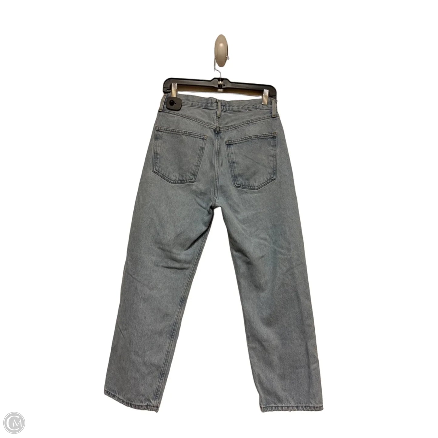 Jeans Straight By Agolde In Blue Denim, Size: 4