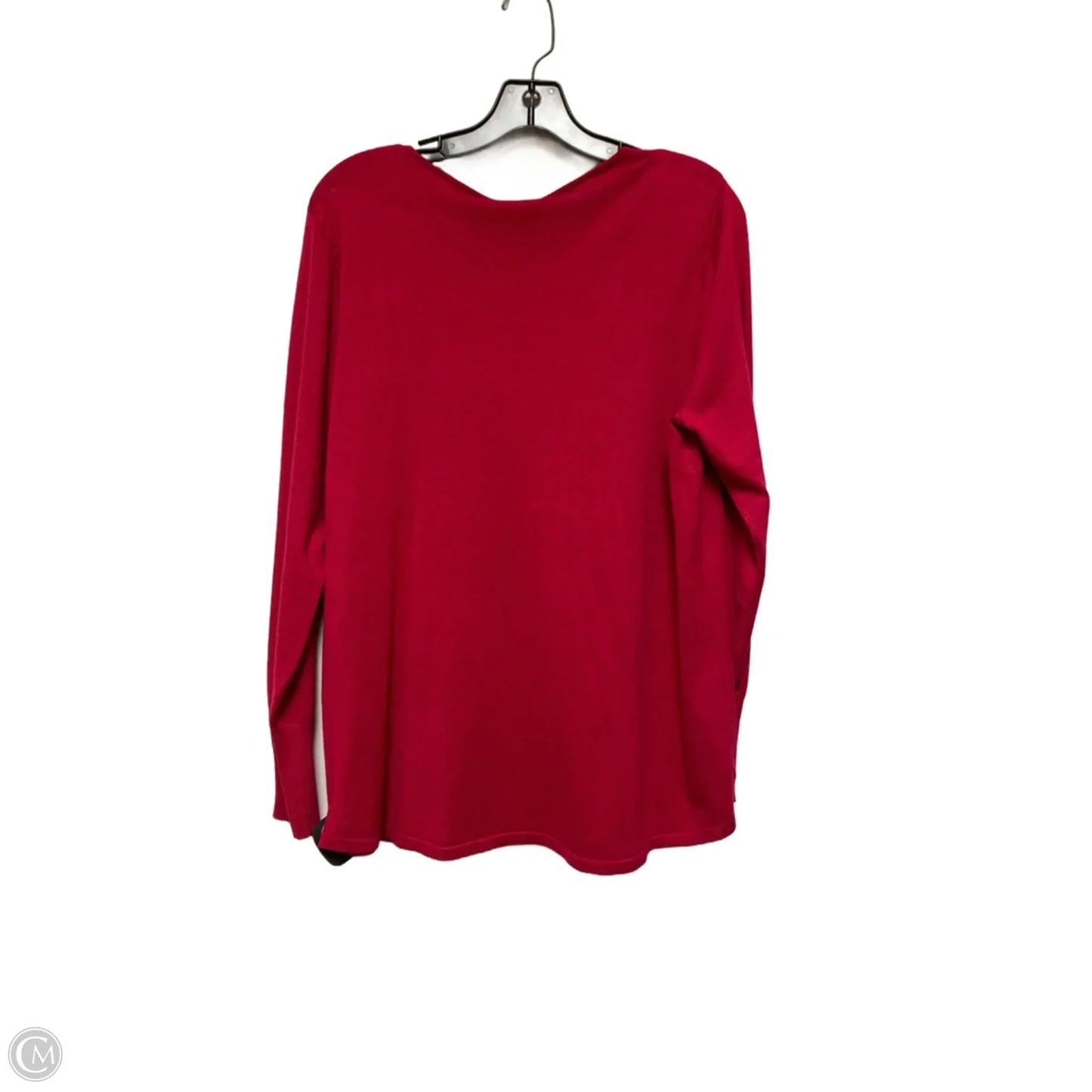 Top Long Sleeve Basic By Chicos In Pink, Size: L