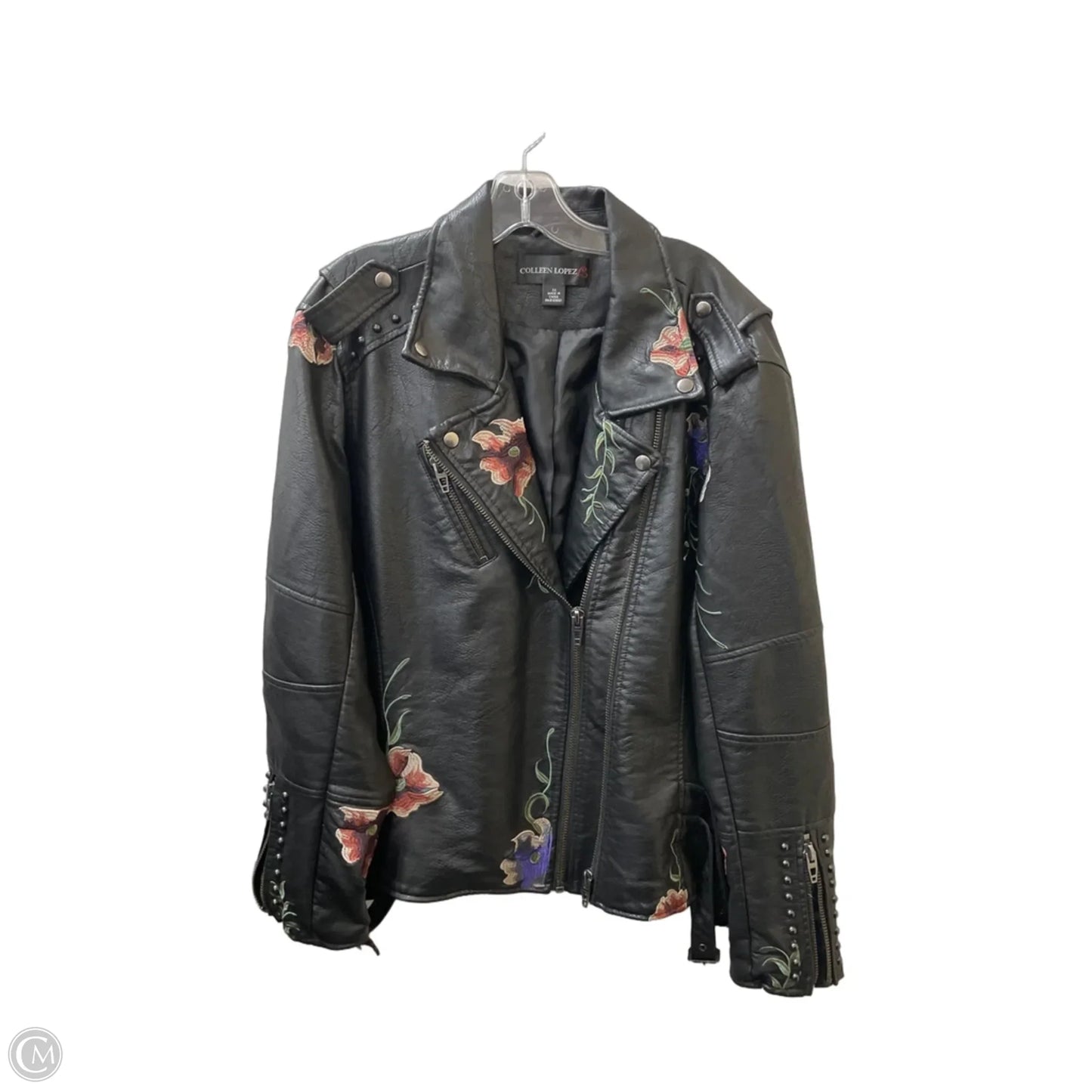 Jacket Moto By Colleen Lopez In Black, Size: 3x