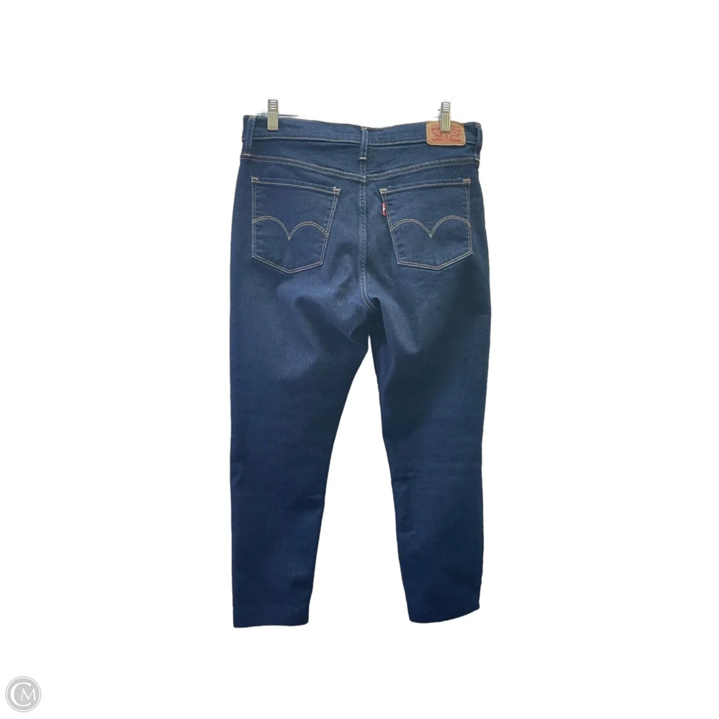Jeans Skinny By Levis In Blue Denim, Size: 8