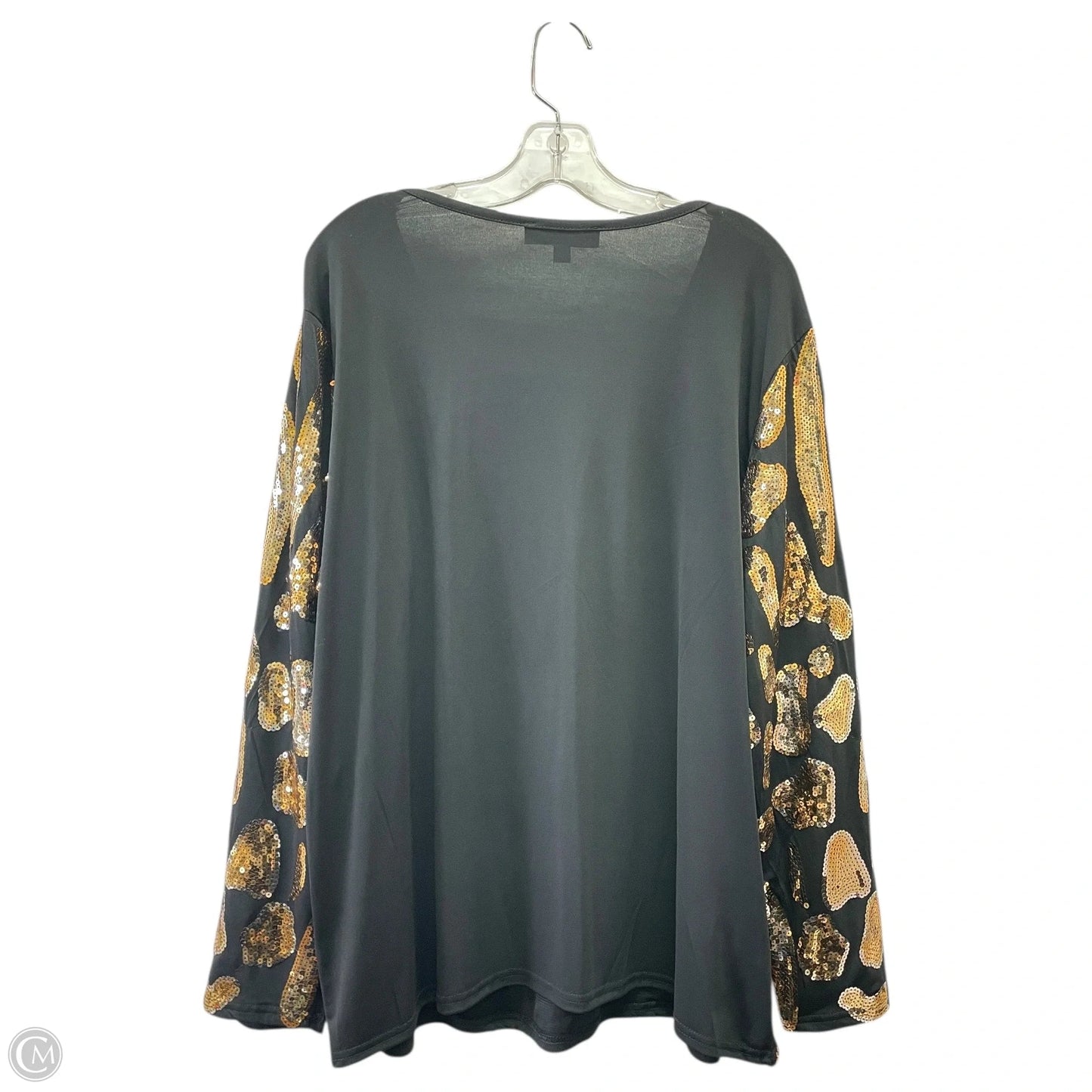 Top Long Sleeve Basic By JOAN BOYCE In Black, Size: 1x
