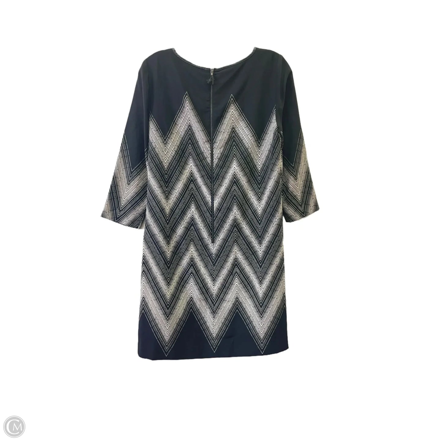 Dress Casual Midi By Tahari In Black, Size: 4