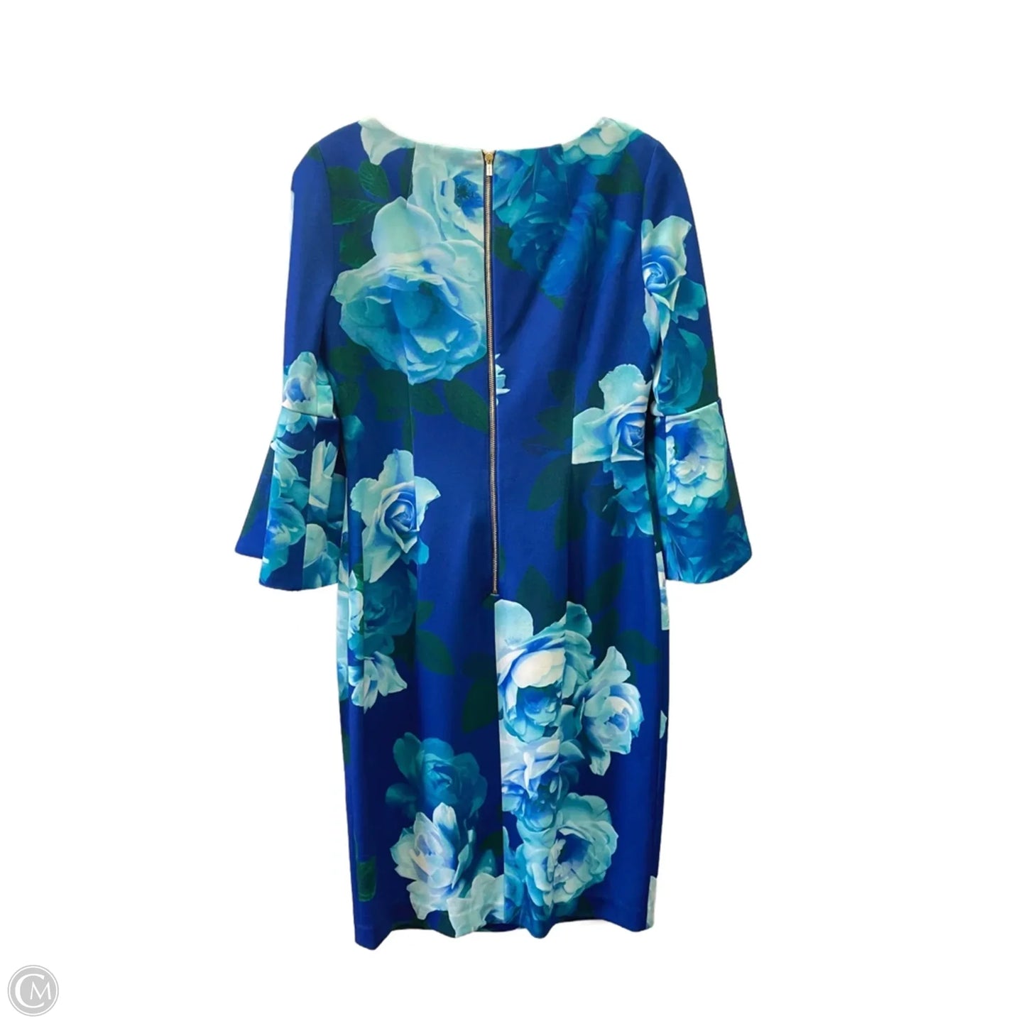 Dress Casual Midi By Calvin Klein In Blue, Size: 6