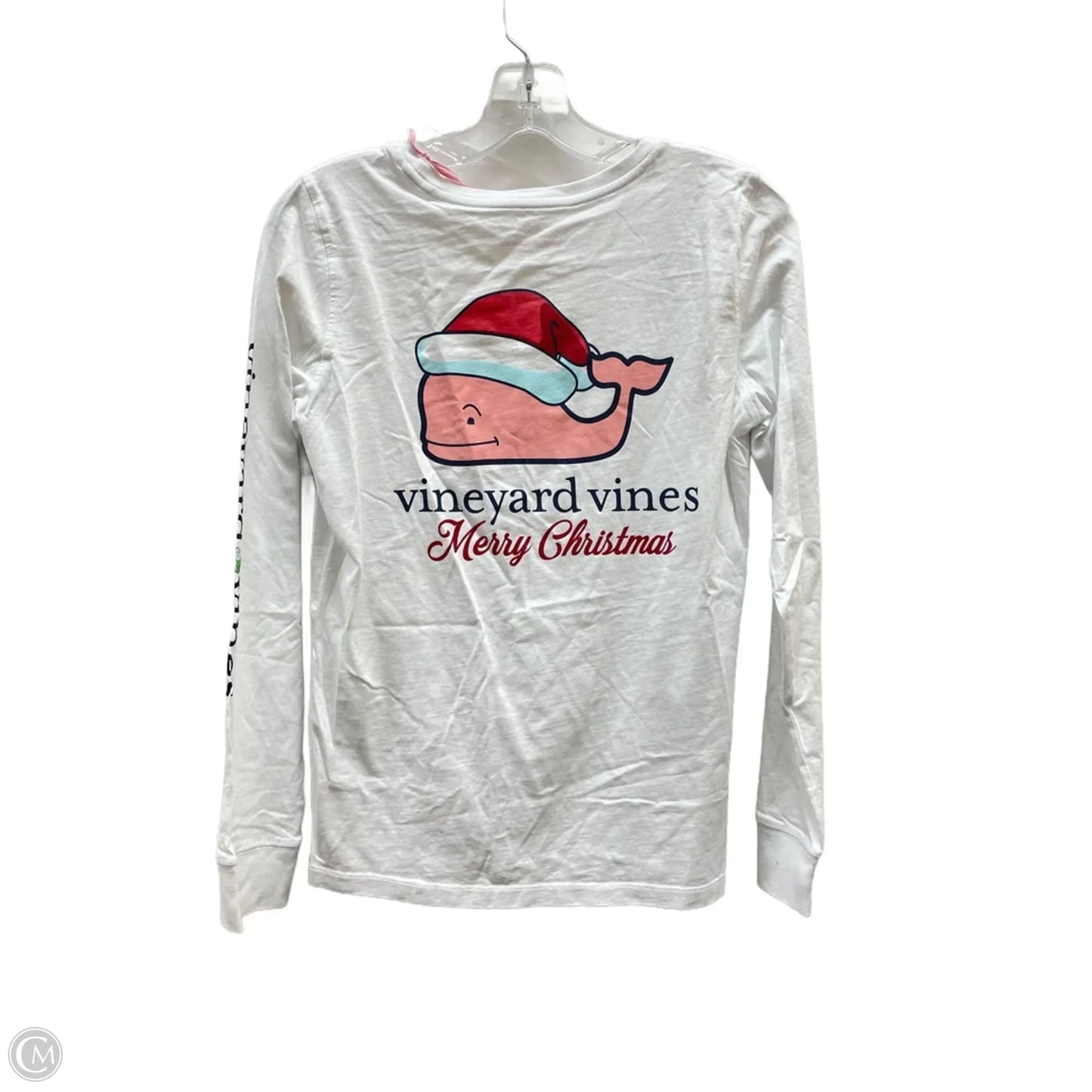 Top Long Sleeve By Vineyard Vines In White, Size: Xs