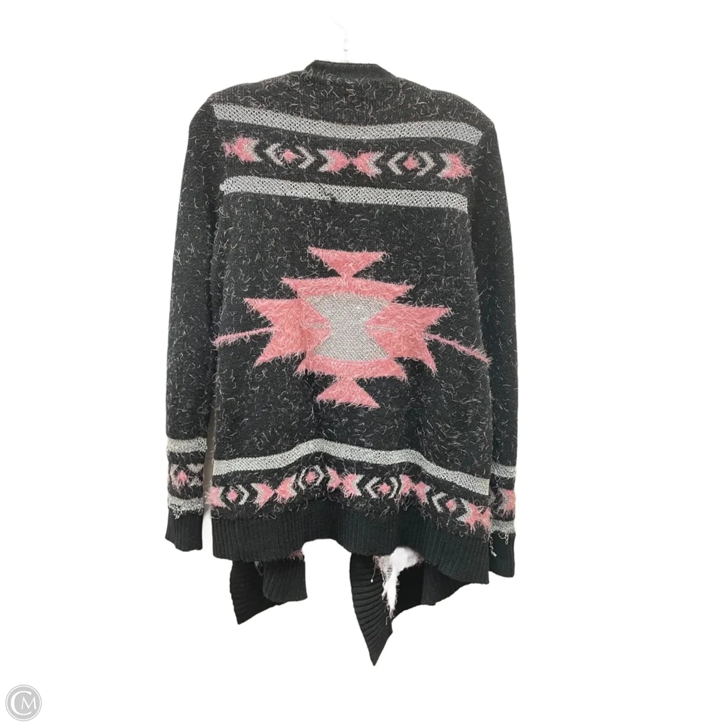 Cardigan By Bcbgmaxazria In Black & Pink, Size: M