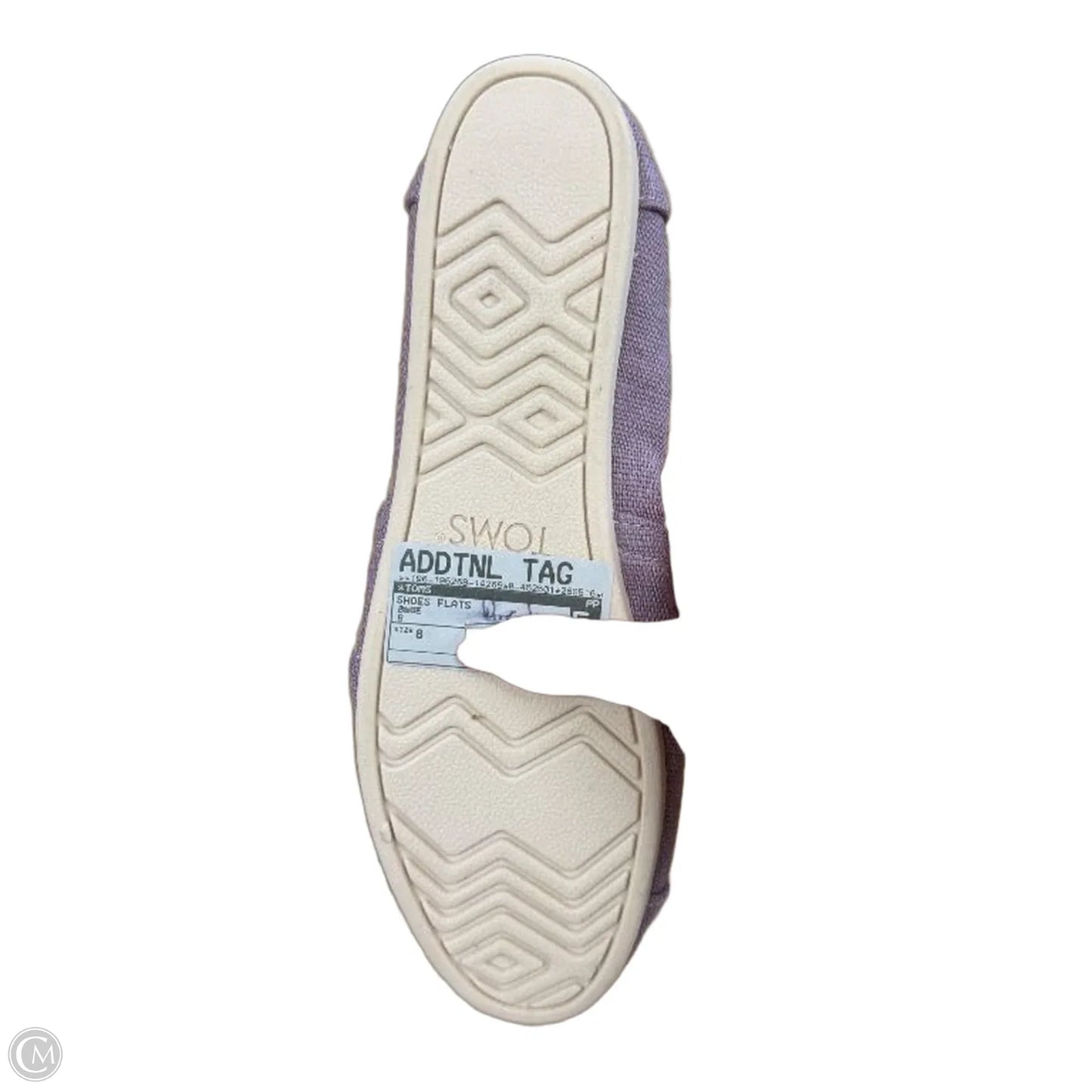 Shoes Flats By Toms In purple, Size: 8