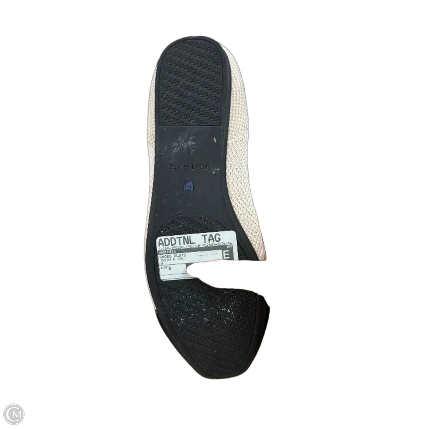 Shoes Flats By Rothys In Cream & Tan, Size: 8