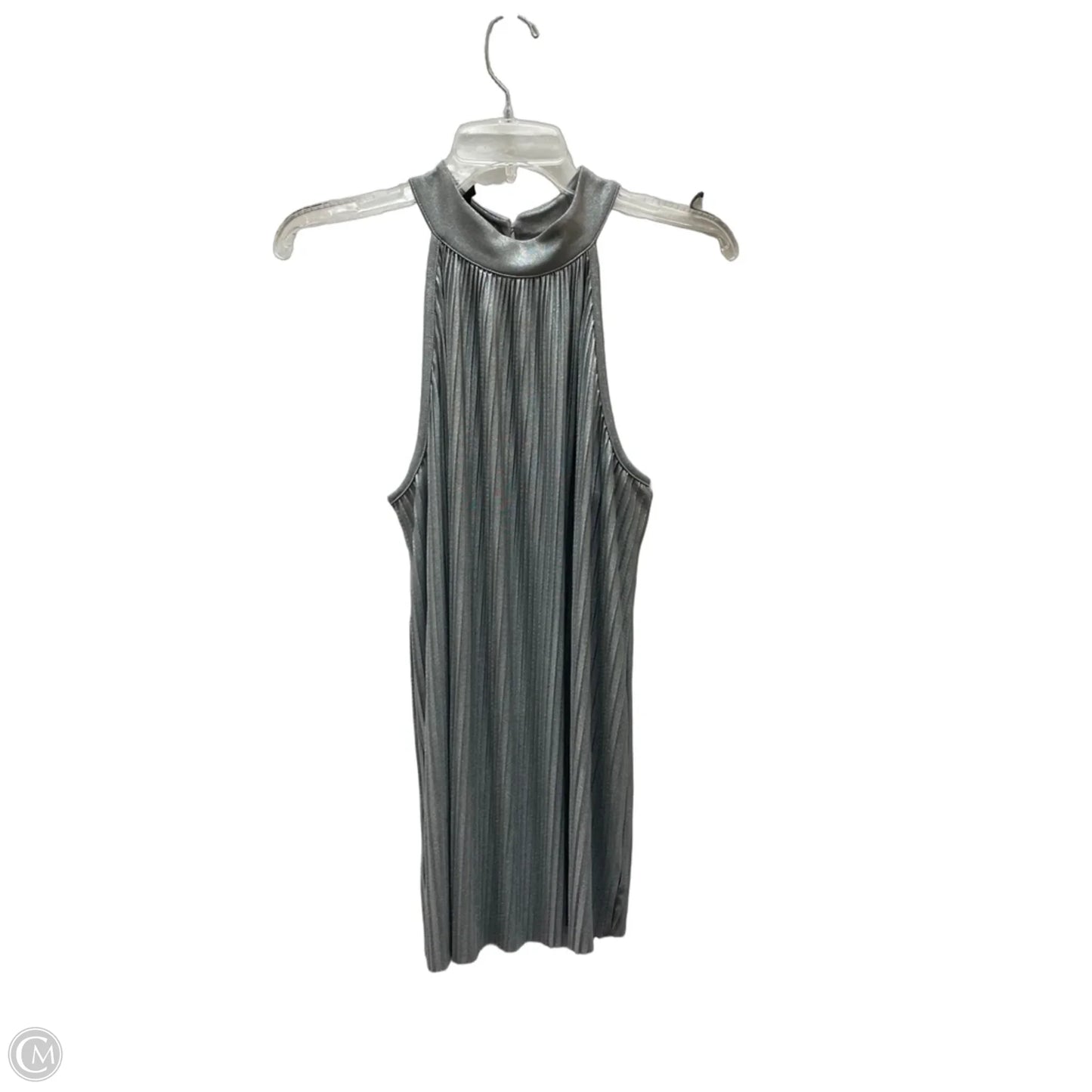 Top Sleeveless By Inc In Silver, Size: L