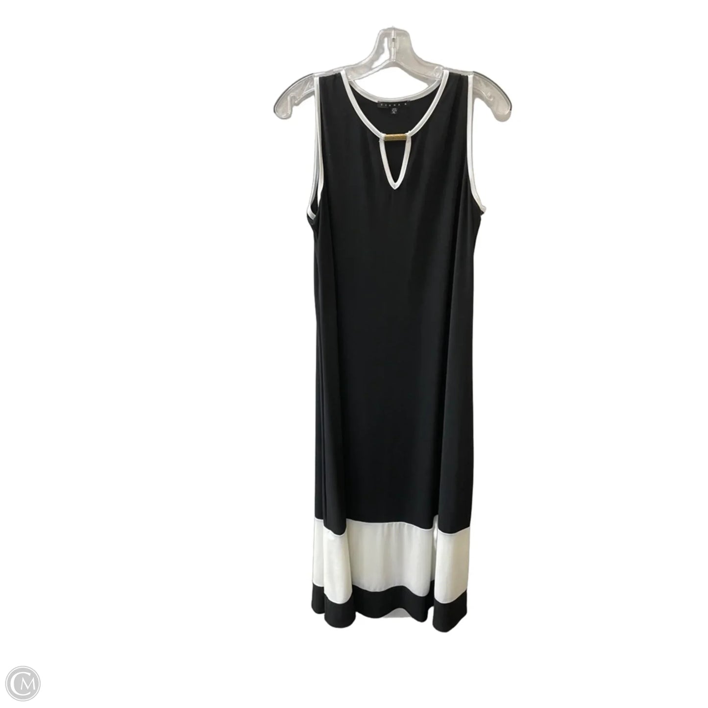Dress Casual Midi By Tiana B In Black & White, Size: Lp
