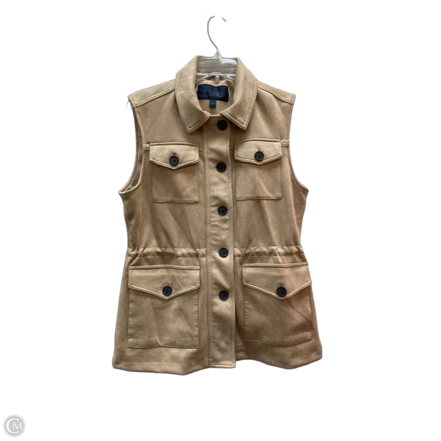 Vest Faux Fur & Sherpa By Rachel Roy In Beige, Size: S