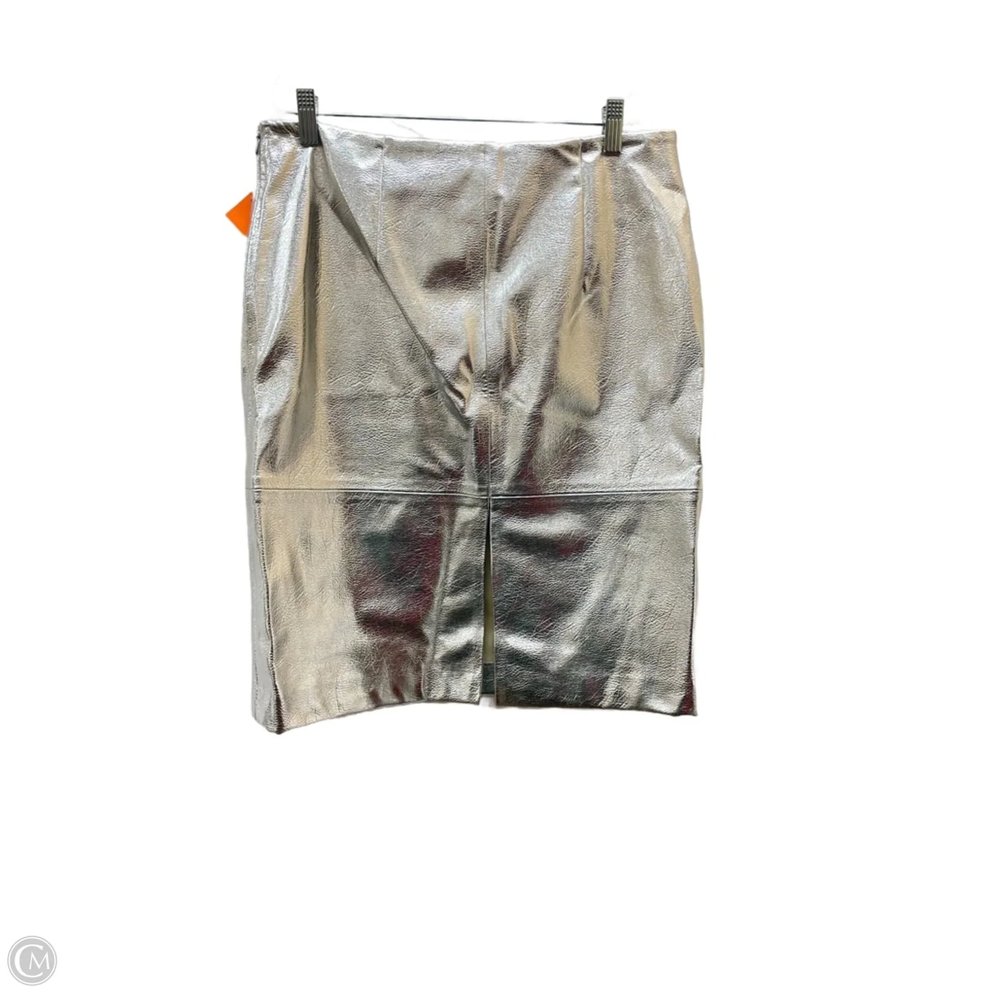 Skirt Midi By H&m In Silver, Size: M