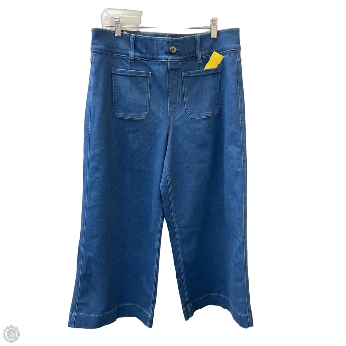 Jeans Wide Leg By Spanx In Blue Denim, Size: 1x