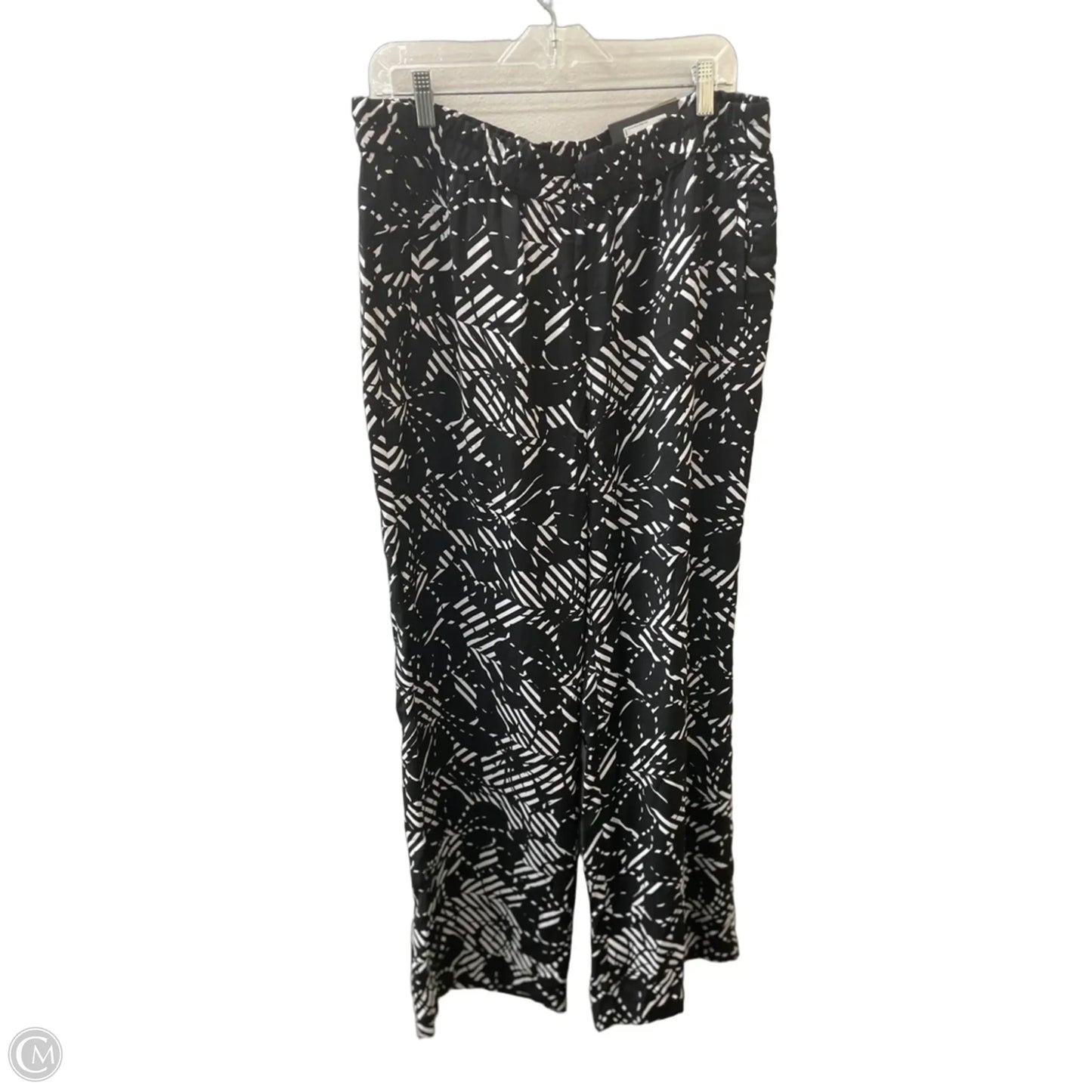 Pants Wide Leg By Worthington In Black & White, Size: 14
