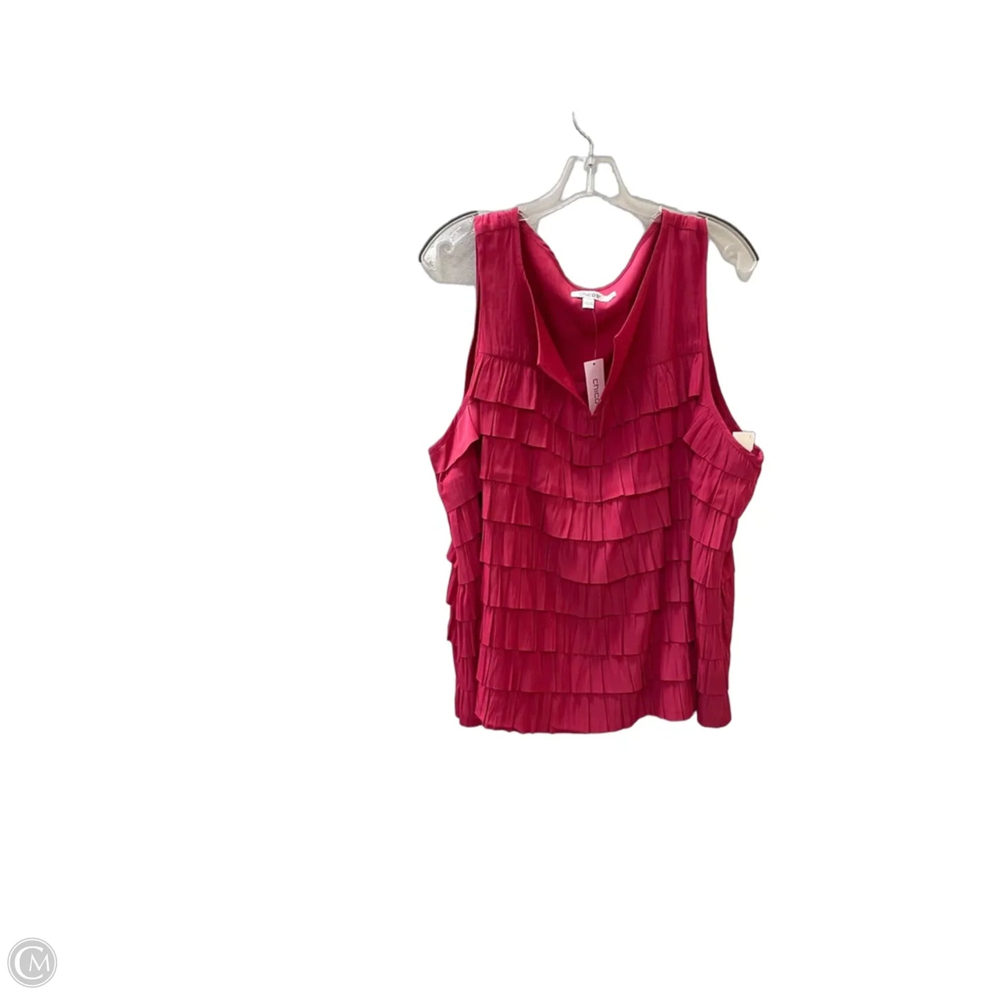 Blouse Sleeveless By Chicos In Pink, Size: Xxl