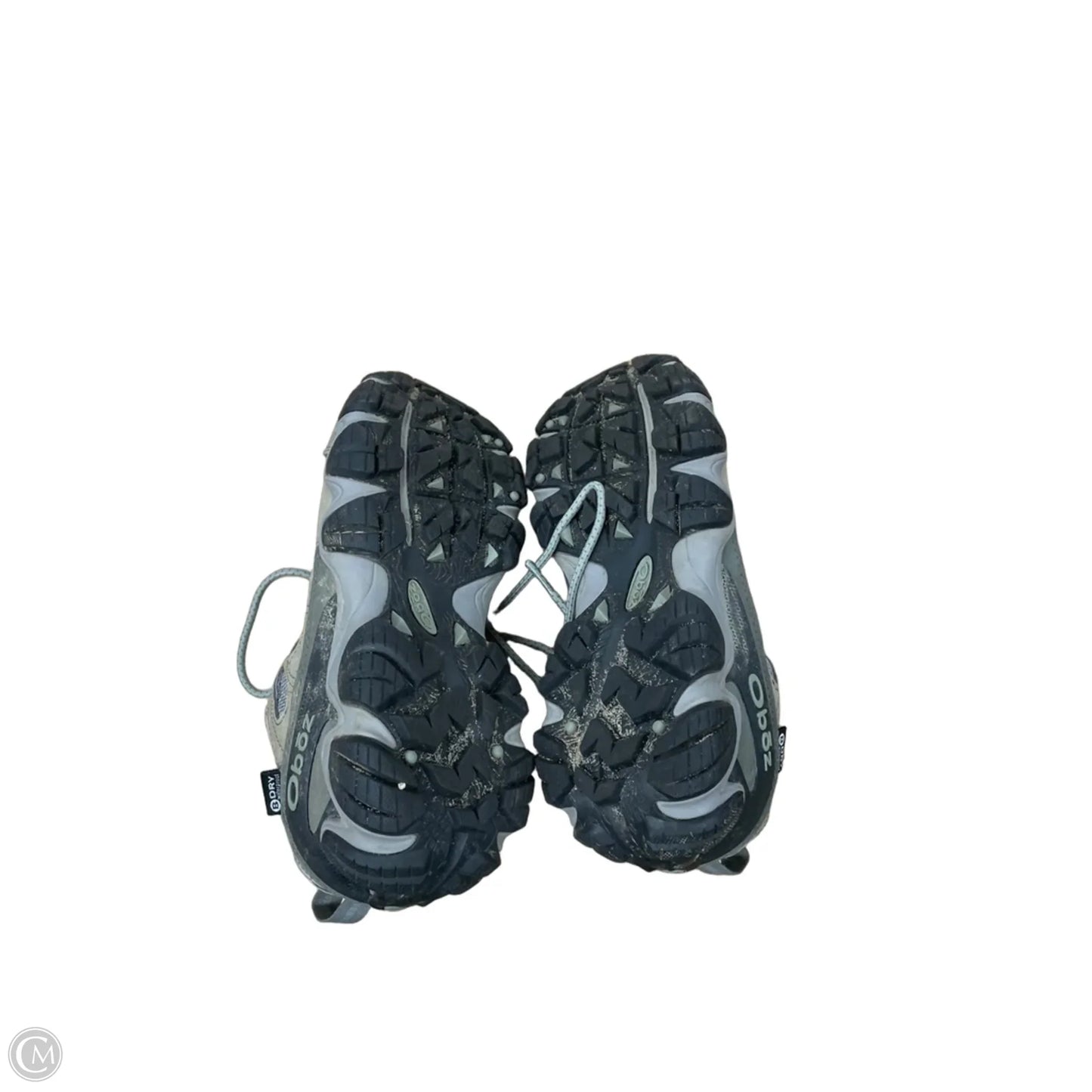 Shoes Hiking By OBOZ In Grey & Tan, Size: 8.5