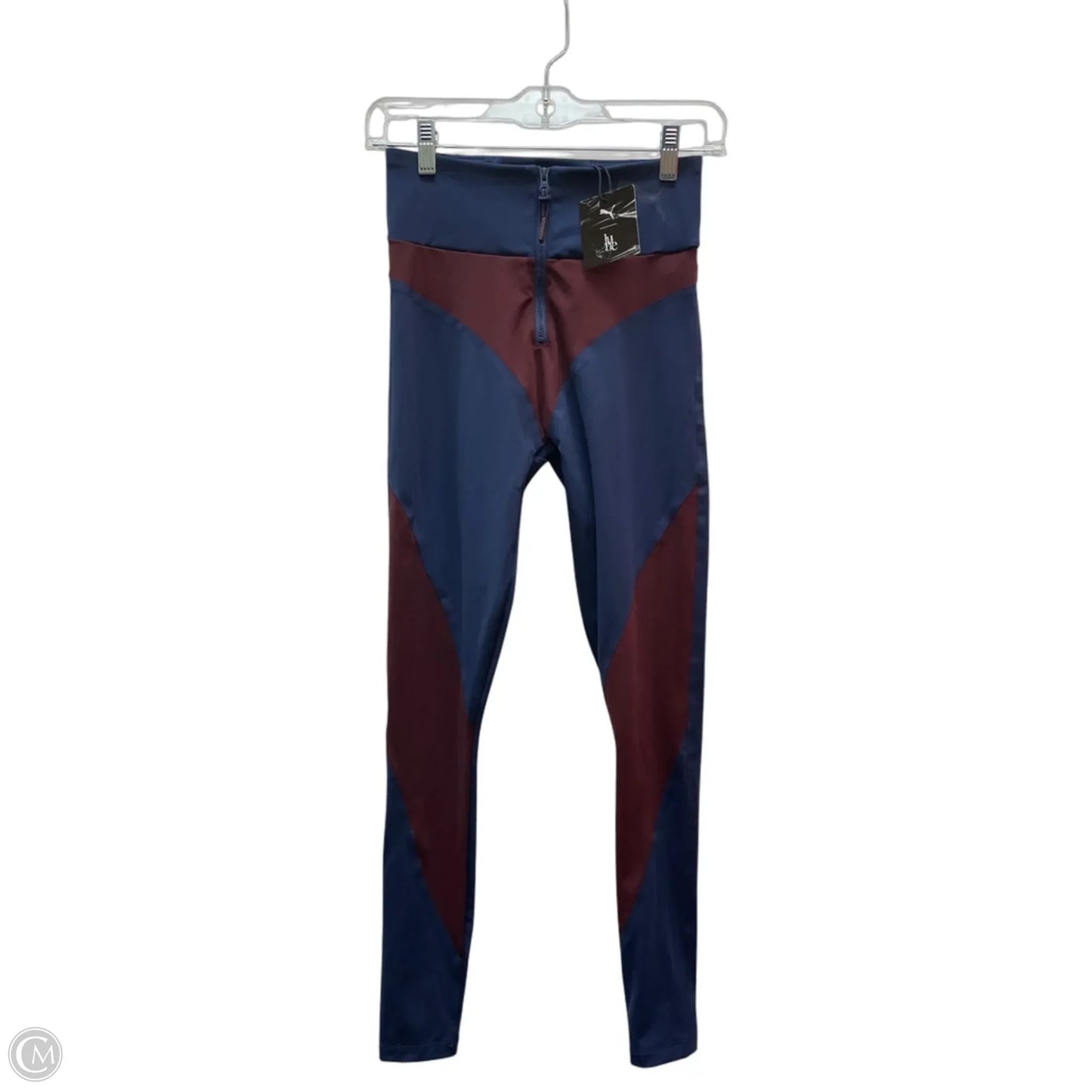 Athletic Leggings By Puma In Blue & Red, Size: 0