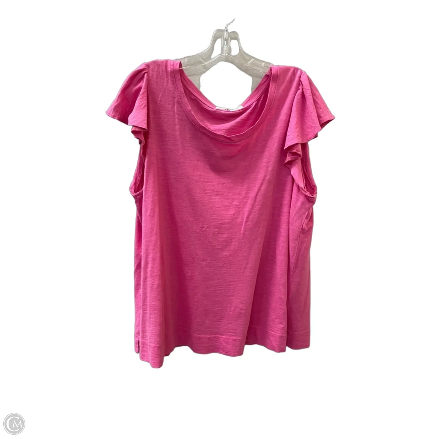 Top Short Sleeve Basic By Jane And Delancey In Pink, Size: Xl