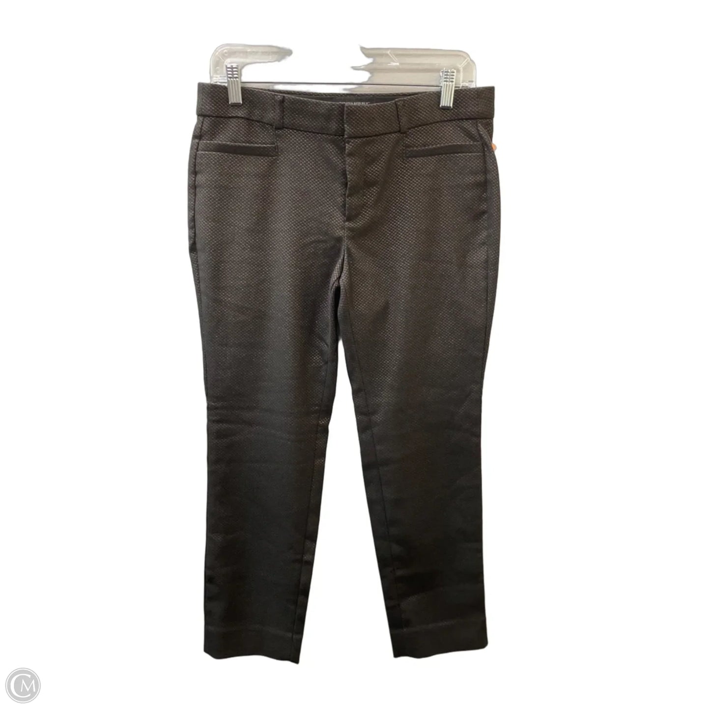 Pants Cropped By Banana Republic In Black & Gold, Size: 6p