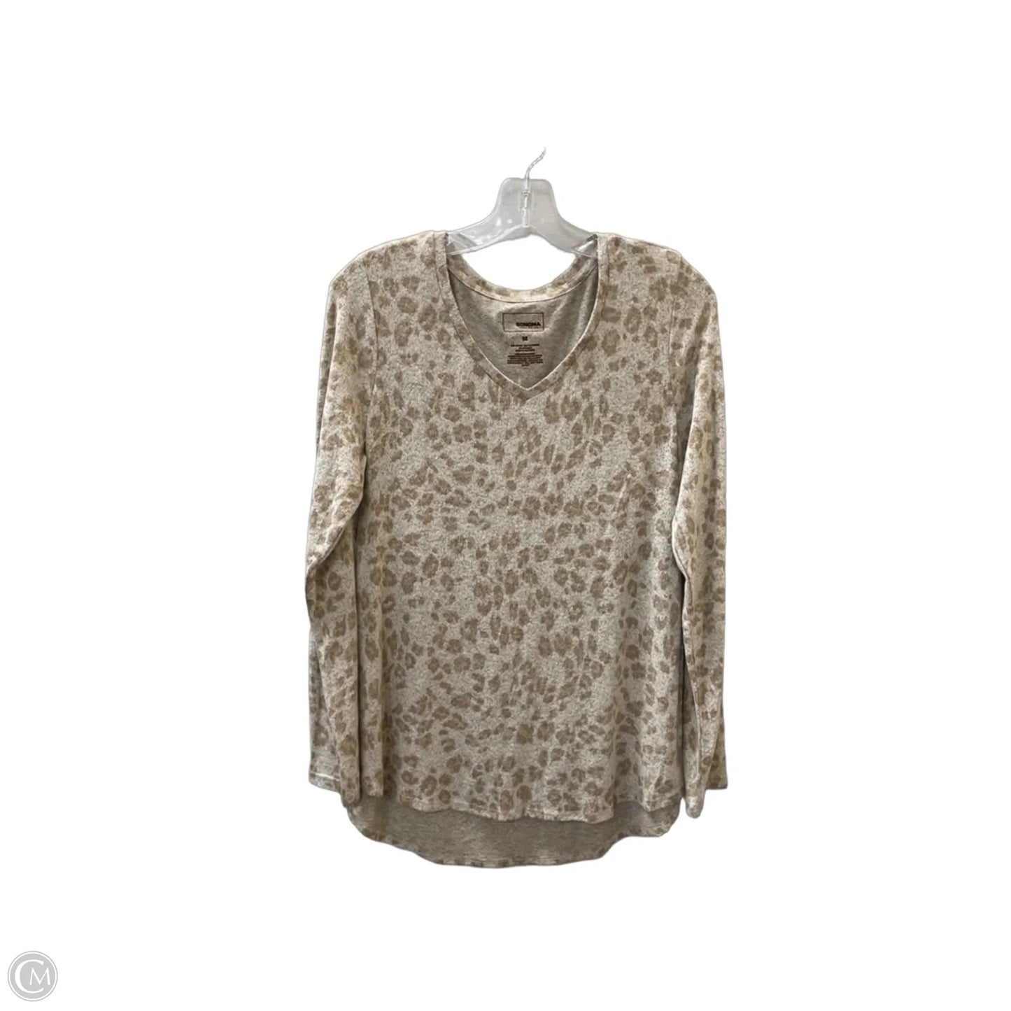 Top Long Sleeve By Sonoma In Animal Print, Size: M