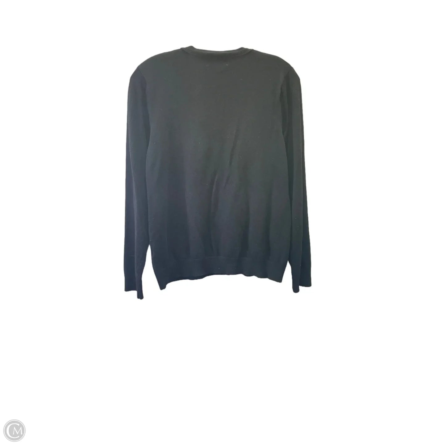 Cardigan By Calvin Klein In Black & Gold, Size: Xl