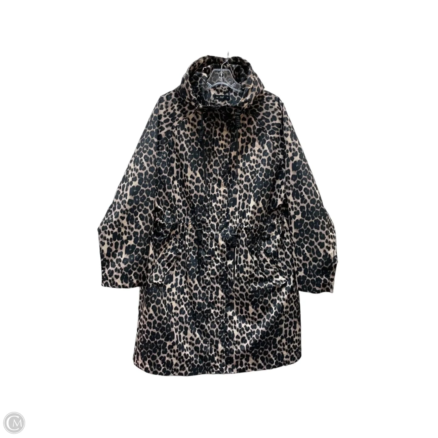 Coat Parka By F&f In Animal Print, Size: L