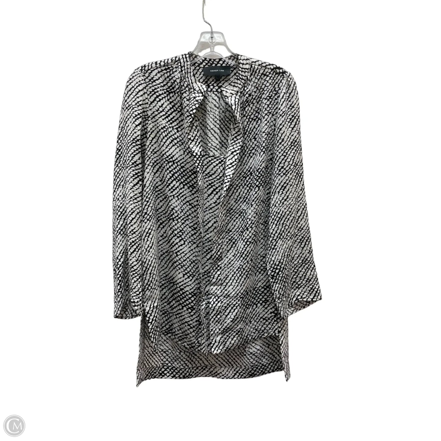 Blouse Designer By Derek Lam In Black & White, Size: Xs