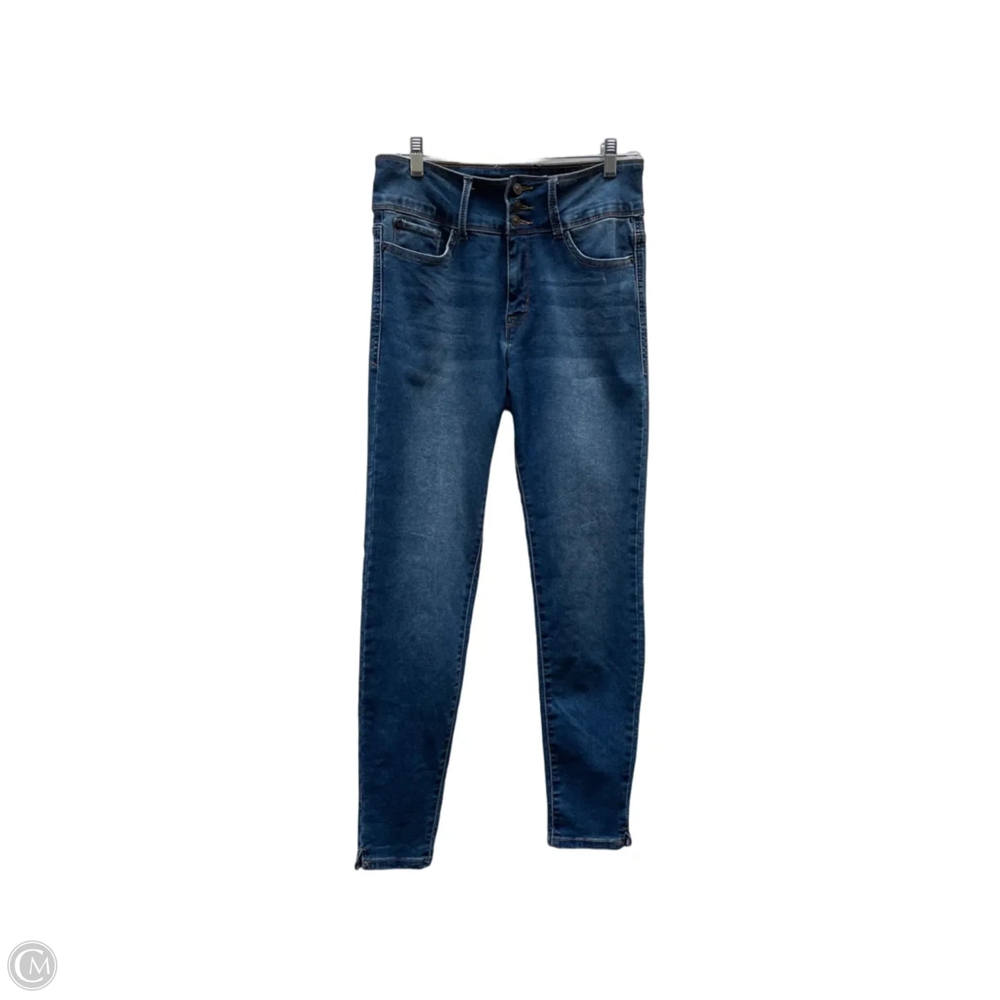 Jeans Skinny By Curve Appeal In Blue Denim, Size: 8