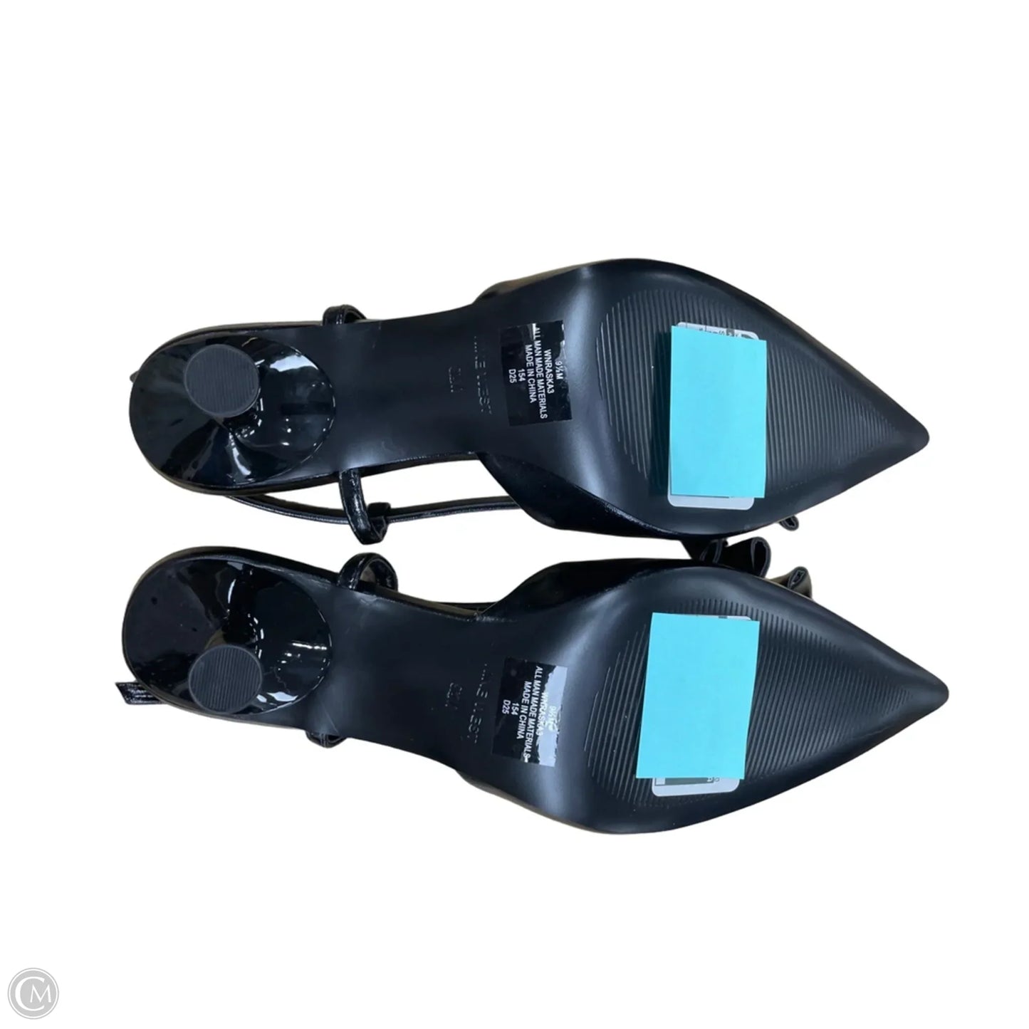 Shoes Heels Kitten By Nine West In Black, Size: 9.5