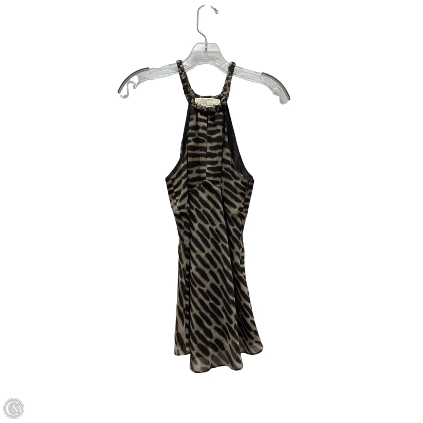 Blouse Sleeveless By Michael By Michael Kors In Animal Print, Size: S