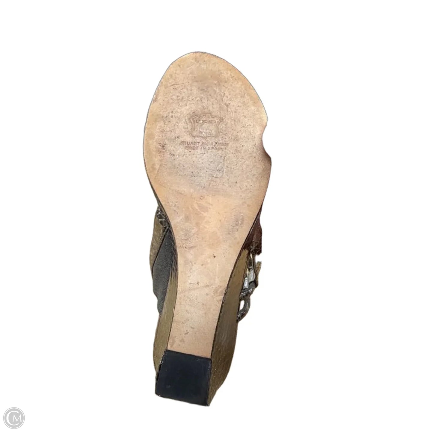 Sandals Designer By Stuart Weitzman In Bronze, Size: 9