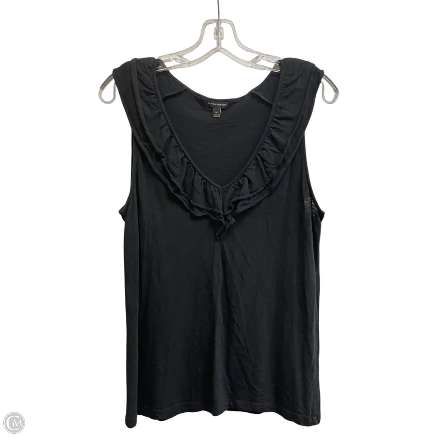 Top Sleeveless By Banana Republic In Black, Size: M