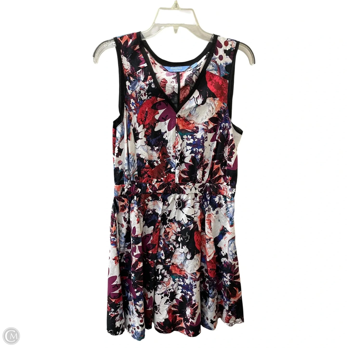 Dress Casual Short By Simply Vera In Floral Print, Size: M