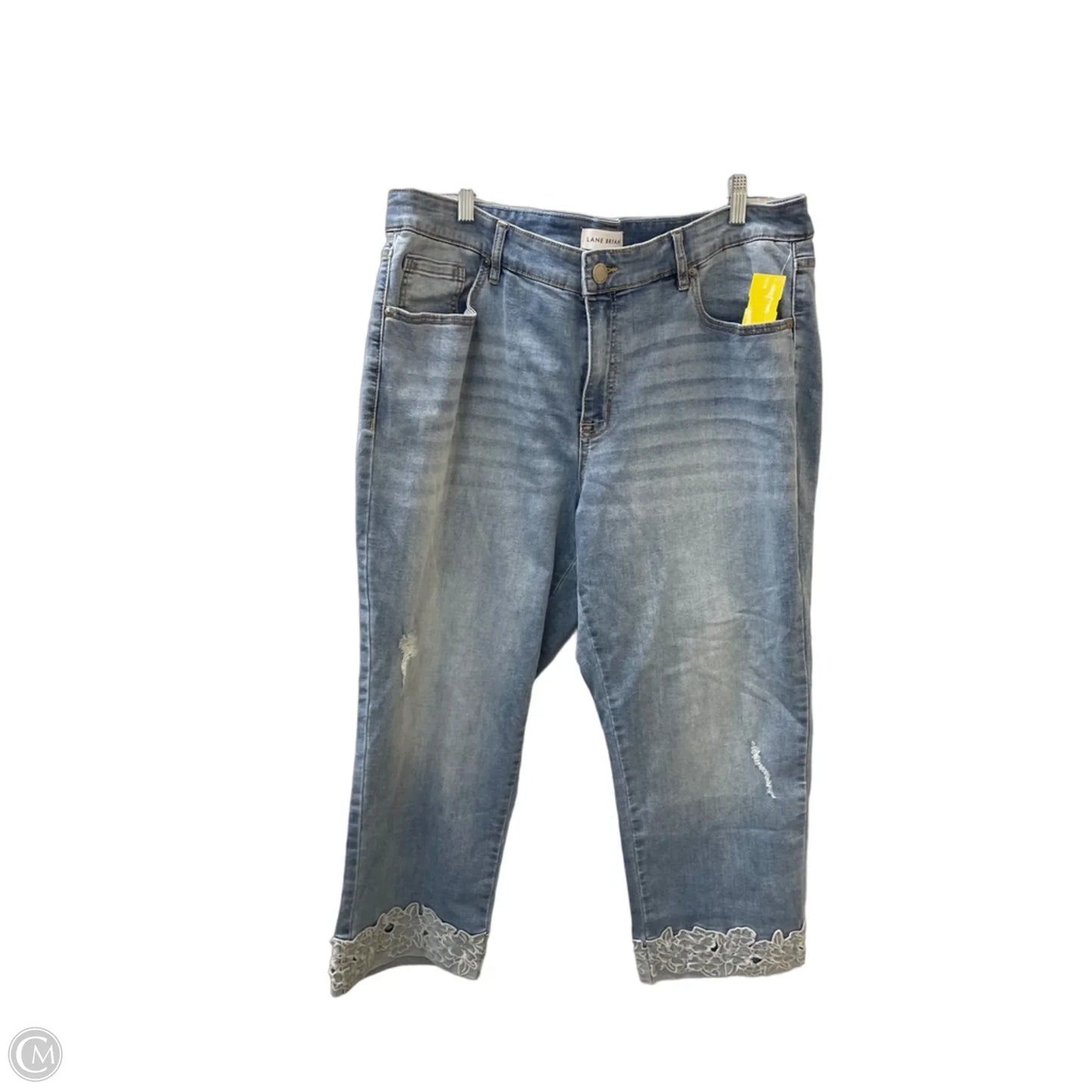 Jeans Cropped By Lane Bryant In Blue, Size: 18