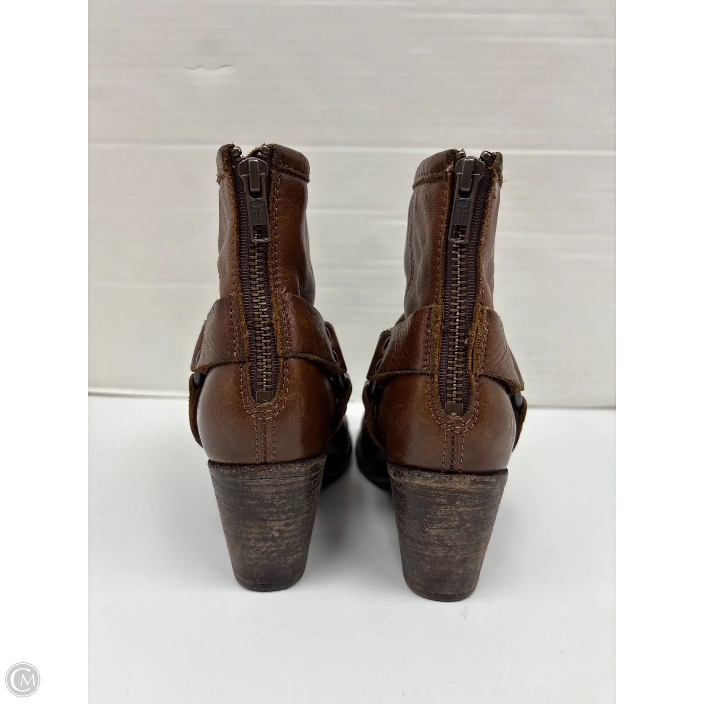 Boots Designer By Frye In Brown, Size: 6.5