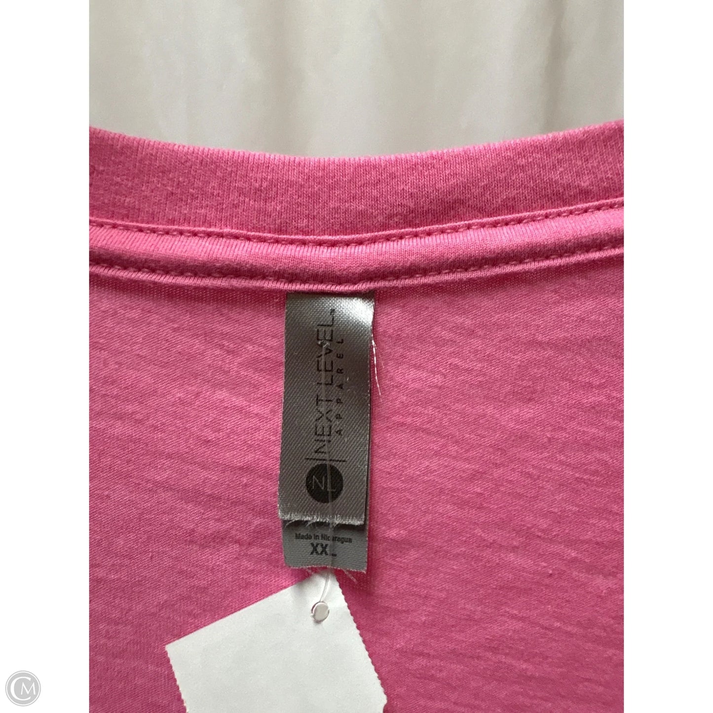 Top Short Sleeve By Next Level In Pink, Size: Xxl