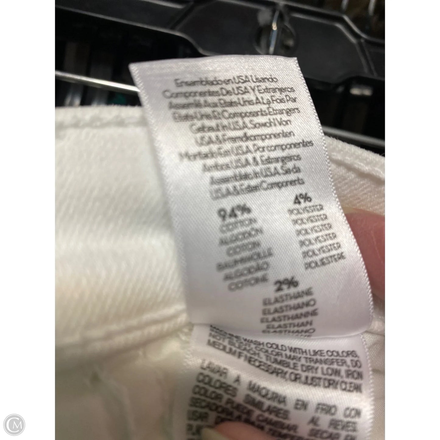 Jeans Skinny By Mother In White, Size: 2