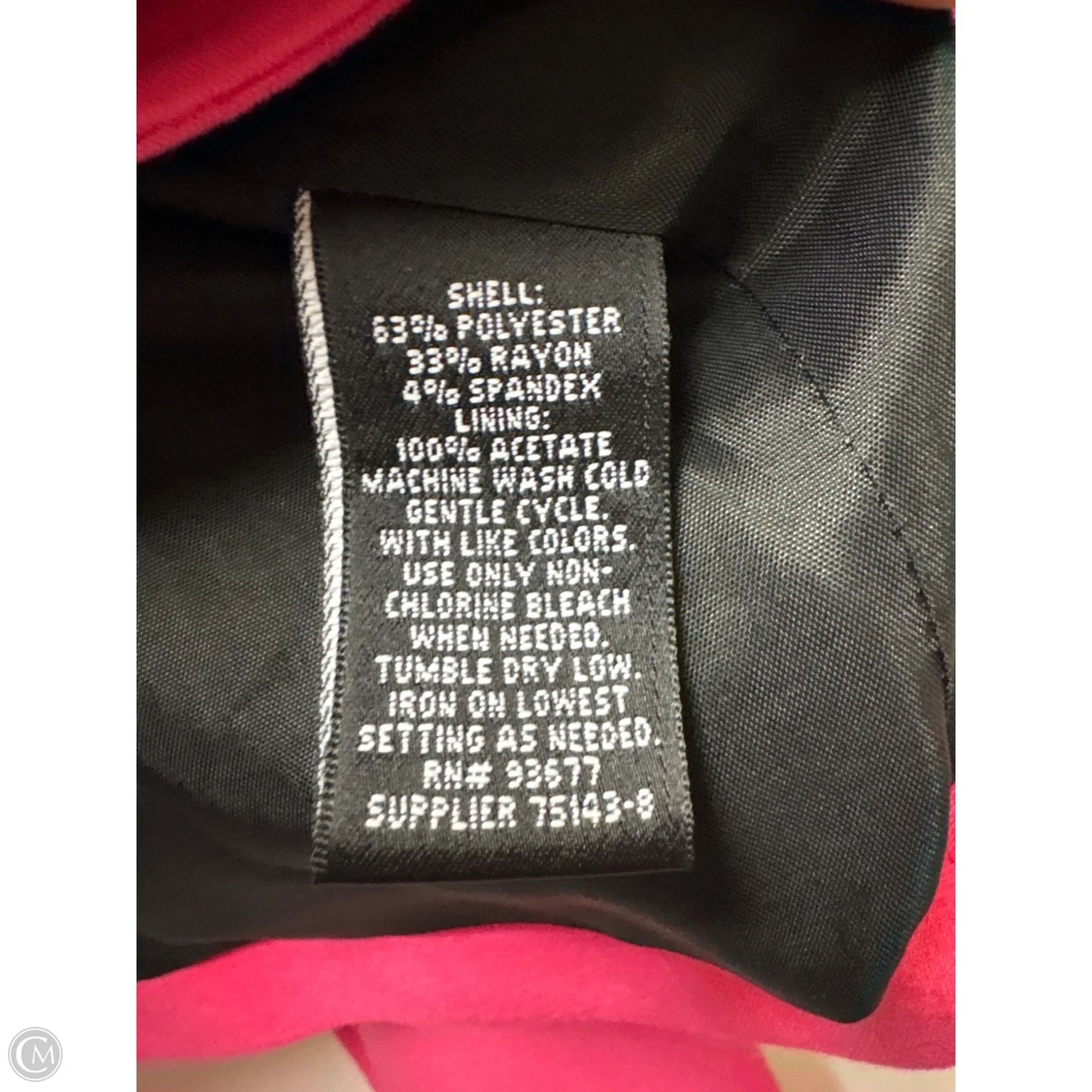 Blazer By Nicole By Nicole Miller In Pink, Size: Xl