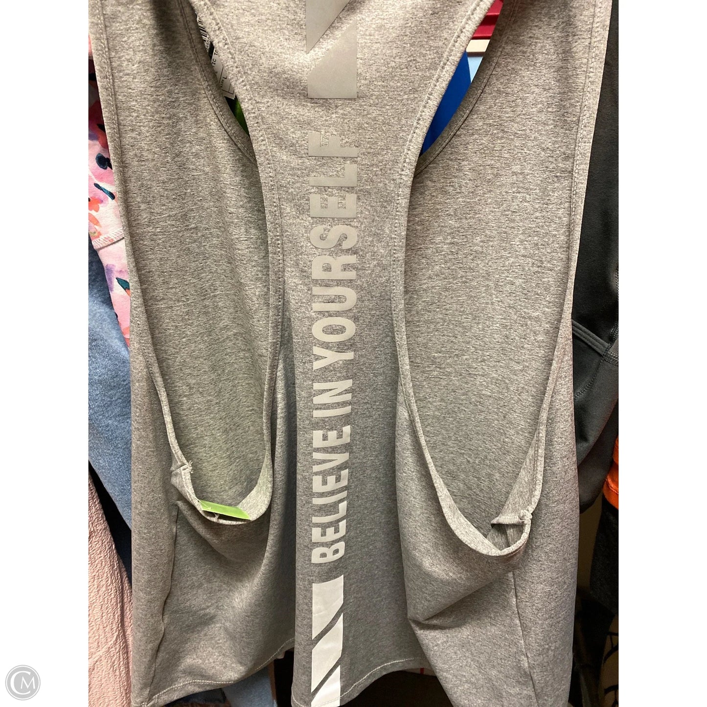 Athletic Tank Top By Shein In Grey, Size: L