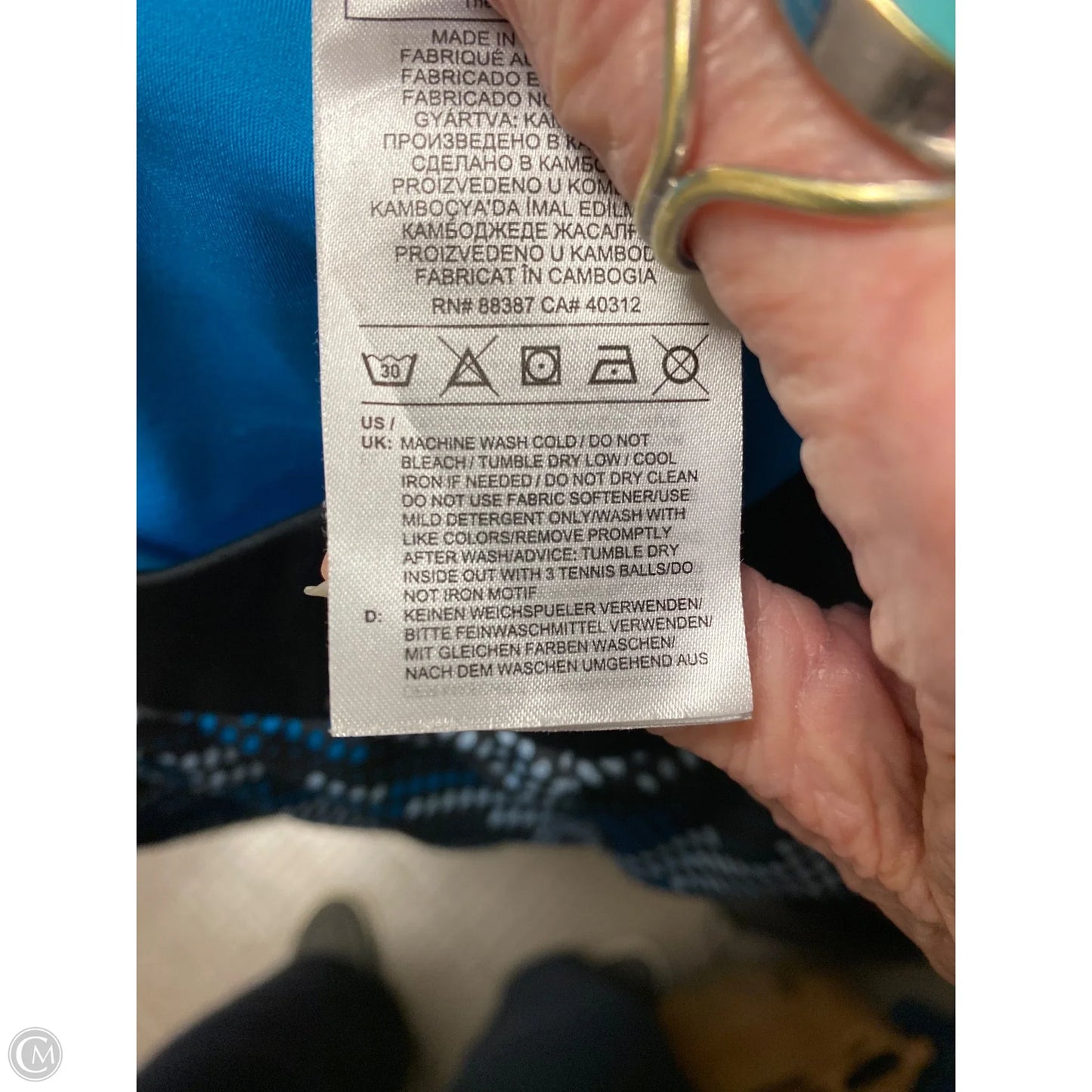 Athletic Skort By Adidas In Blue, Size: M