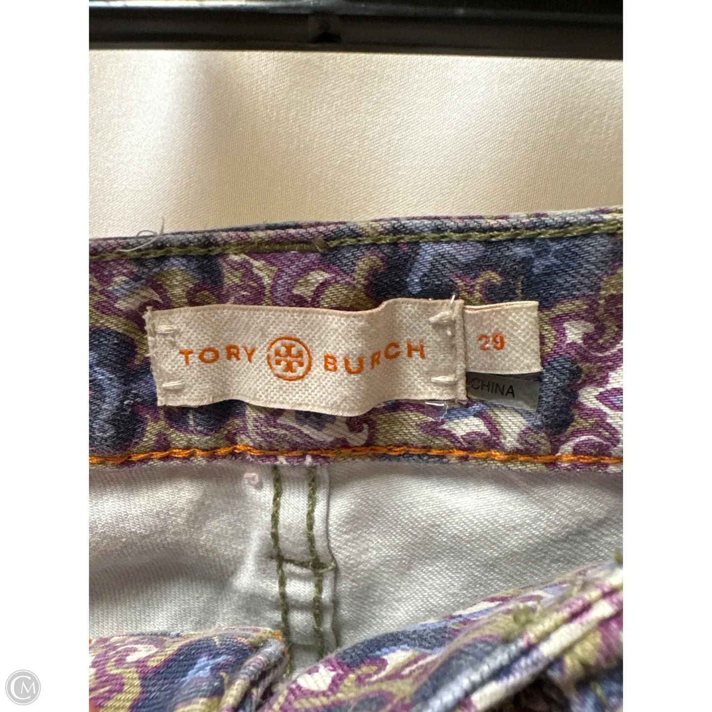 Jeans Designer By Tory Burch In Purple, Size: 8