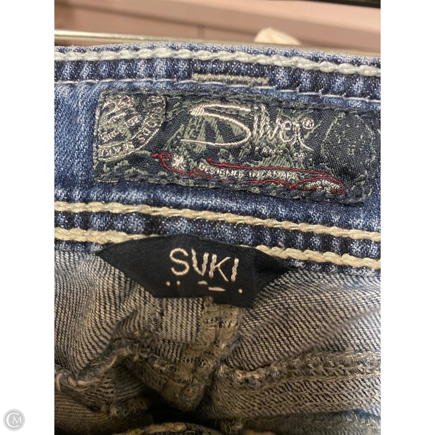 Shorts By Silver In Blue Denim, Size: 16