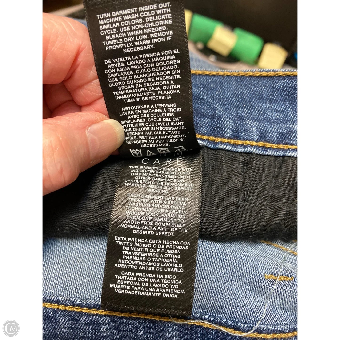 Jeans Straight By Curve Appeal In Blue Denim, Size: 8