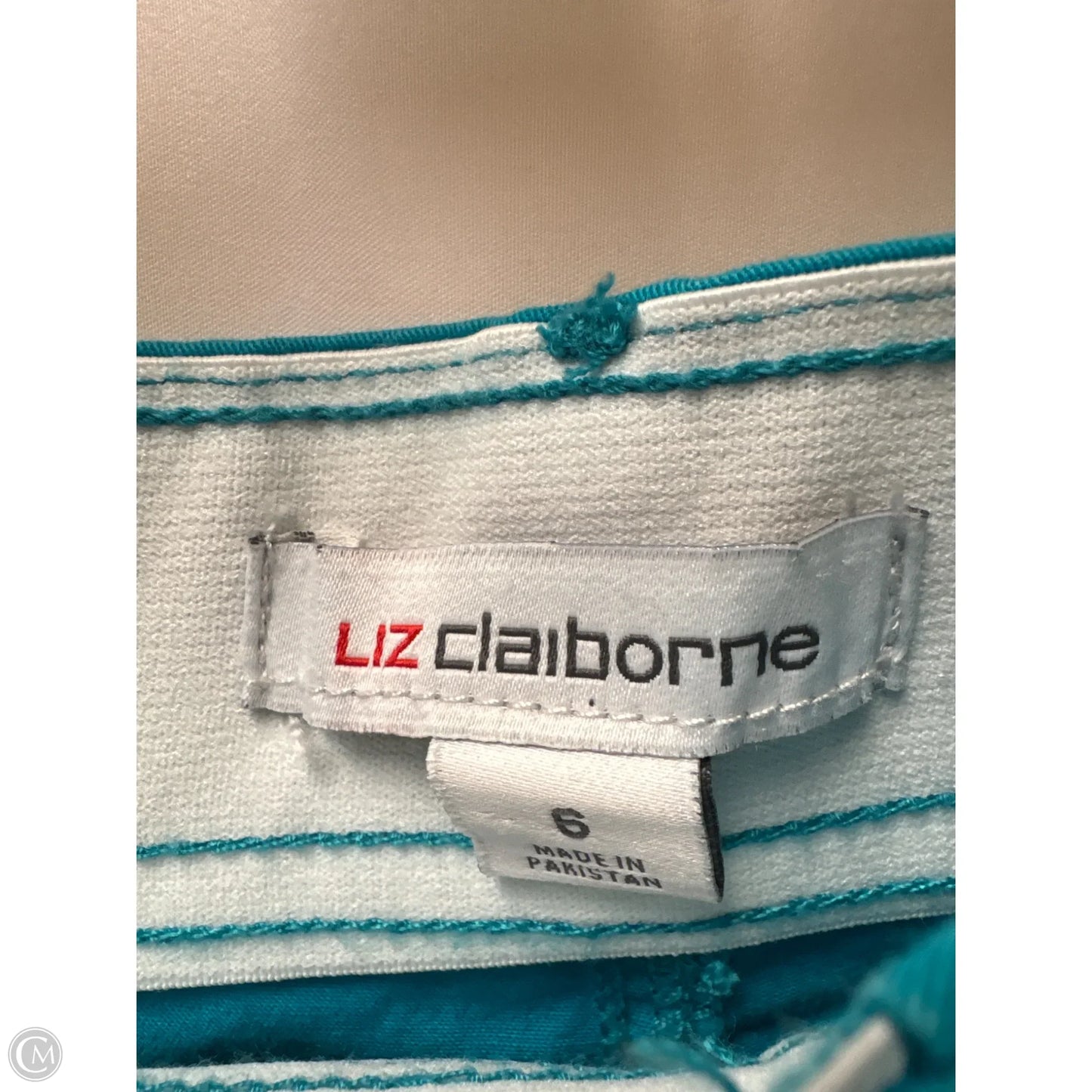 Shorts By Liz Claiborne In Teal, Size: 6