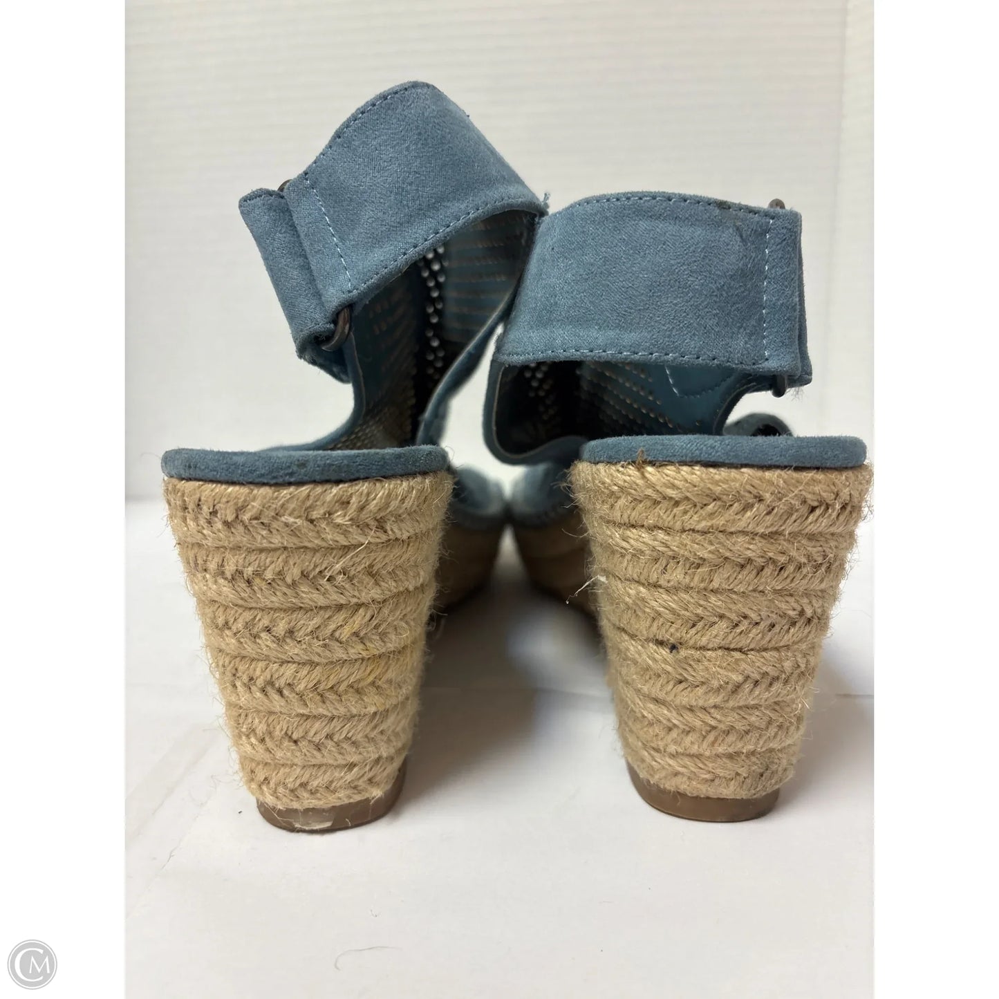 Sandals Heels Block By Daisy Fuentes In Blue, Size: 8.5