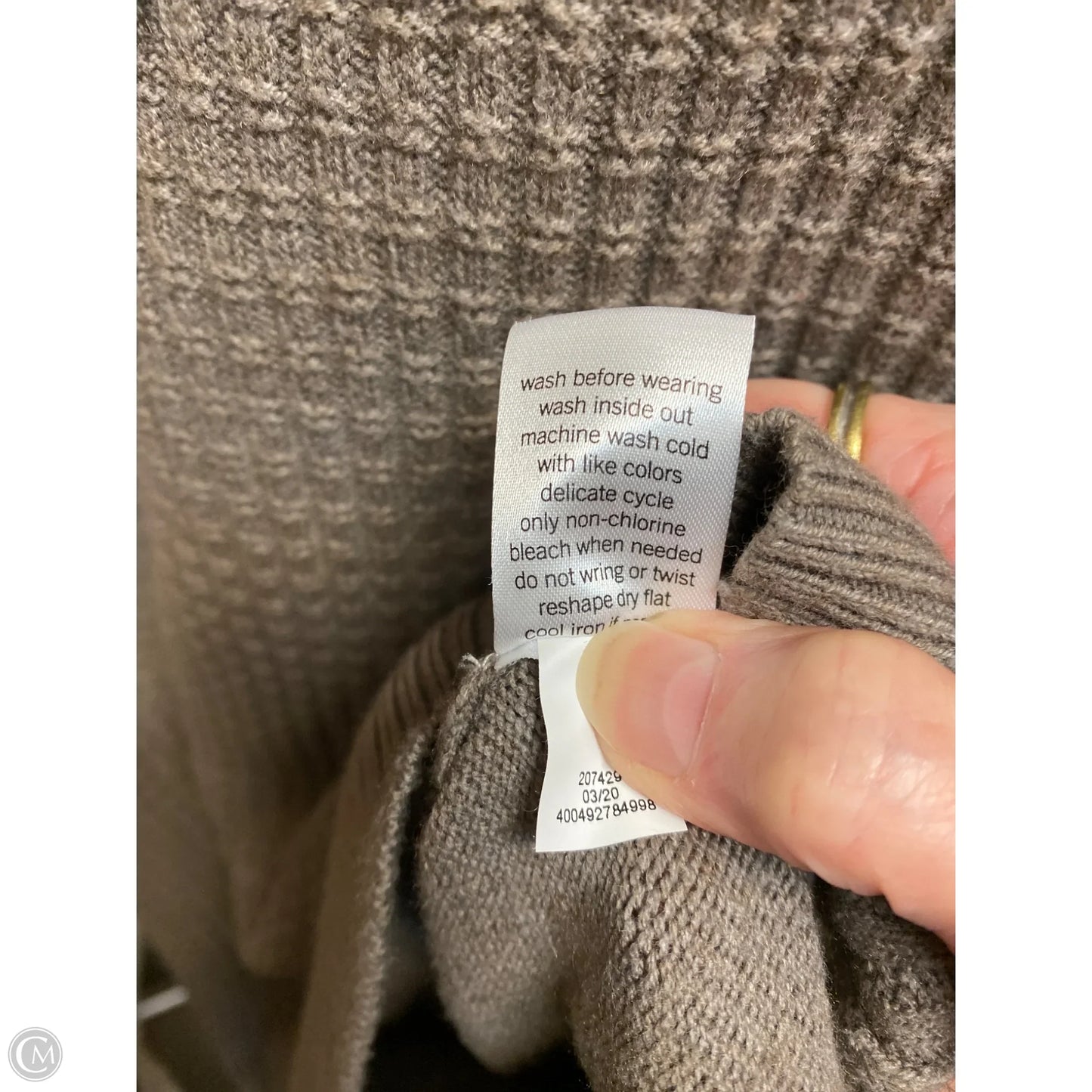 Sweater By Sonoma In Taupe, Size: S