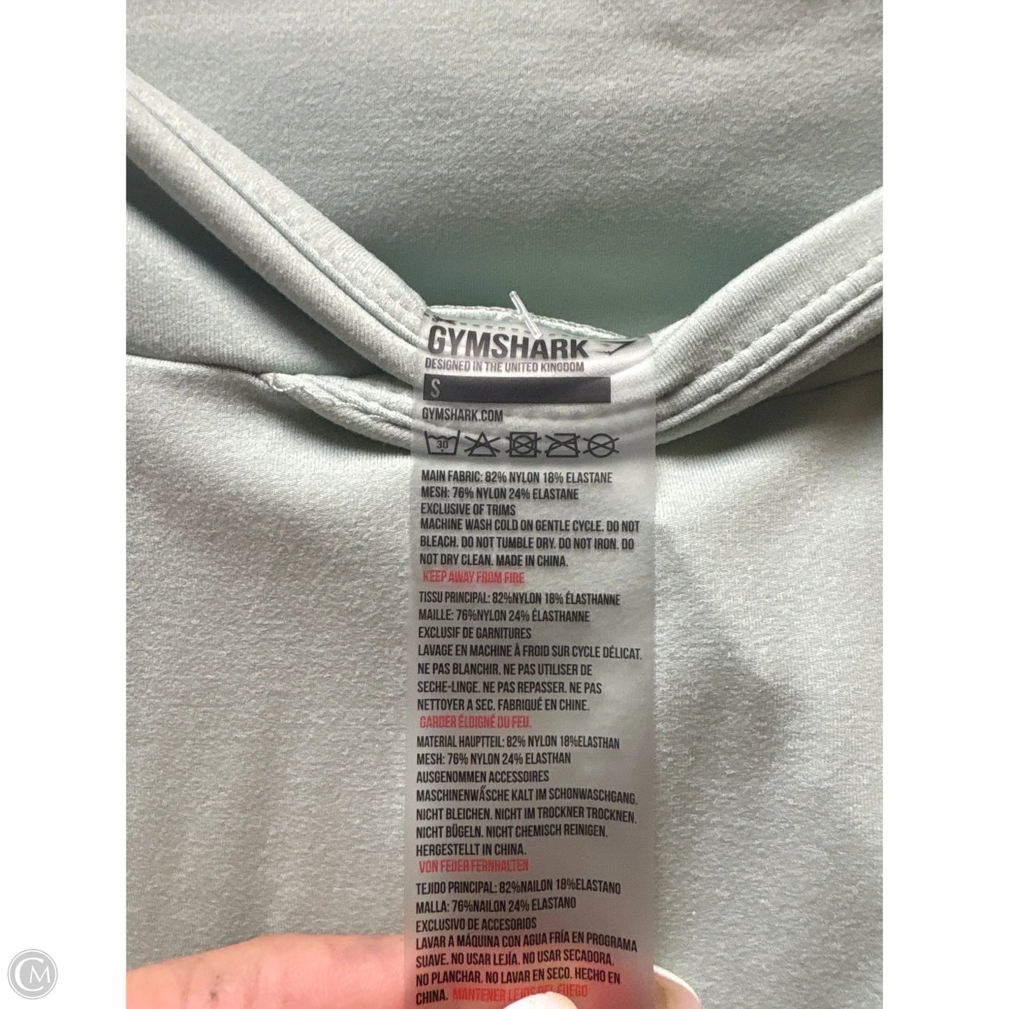 Athletic Leggings By Gym Shark In Green, Size: S