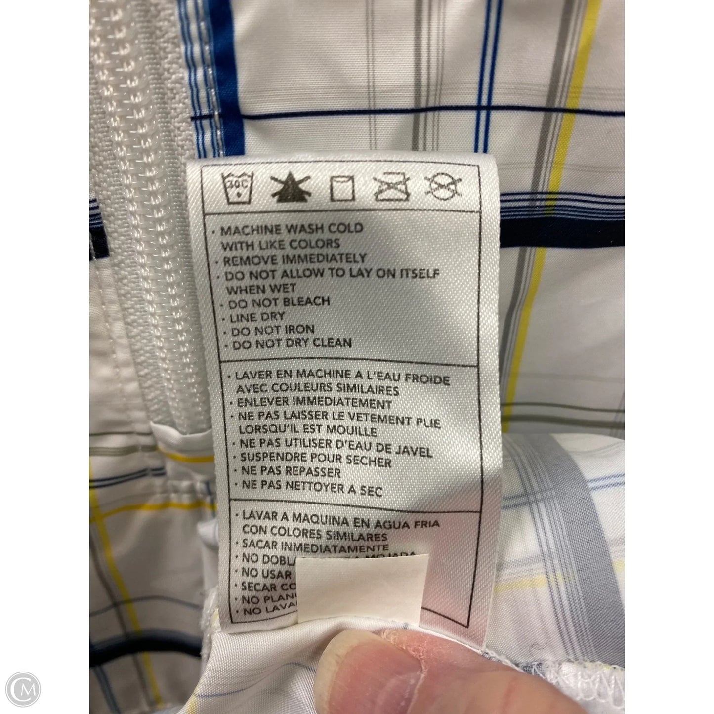 Jacket Windbreaker By Nike In Blue, Size: L