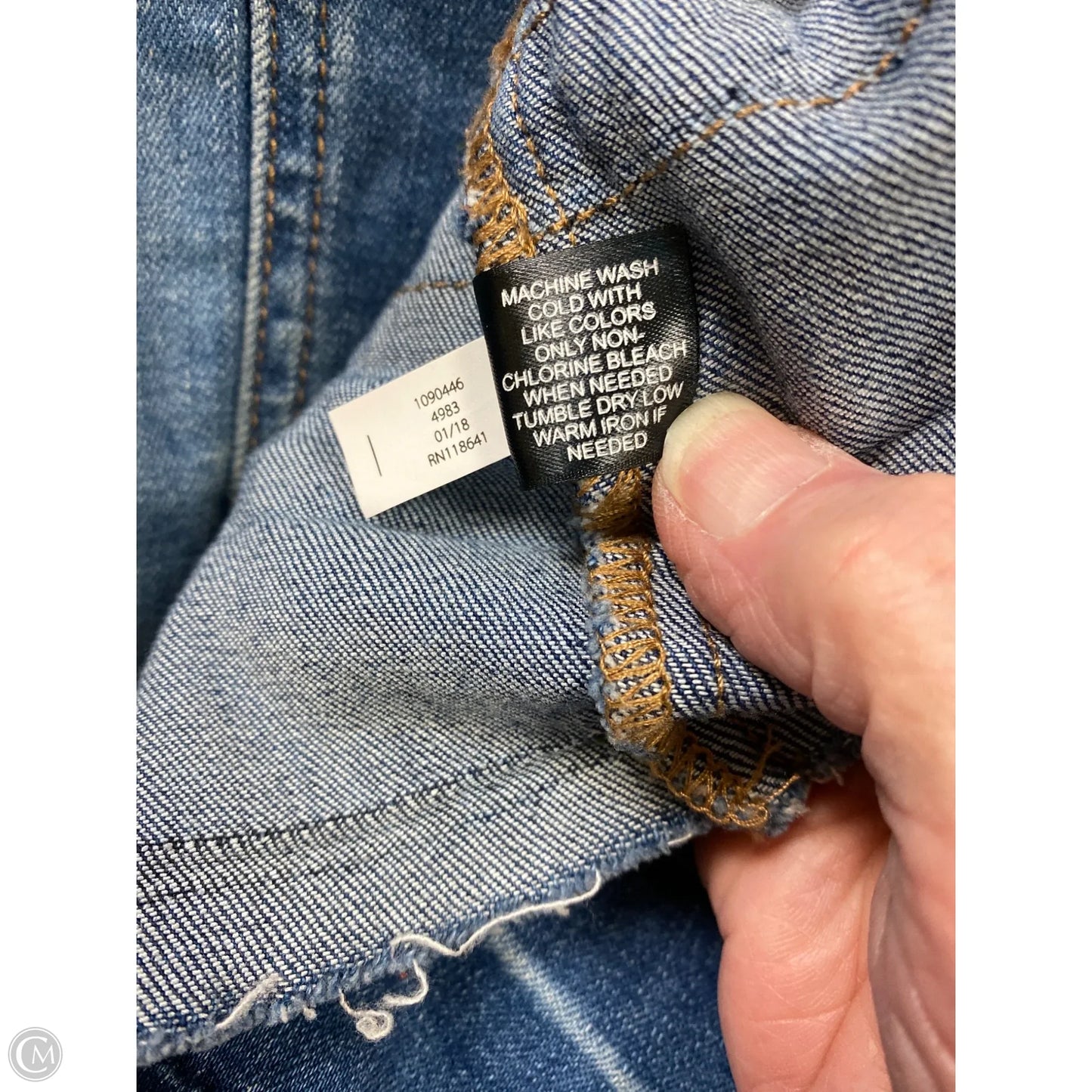 Jacket Denim By Lane Bryant In Blue Denim, Size: L