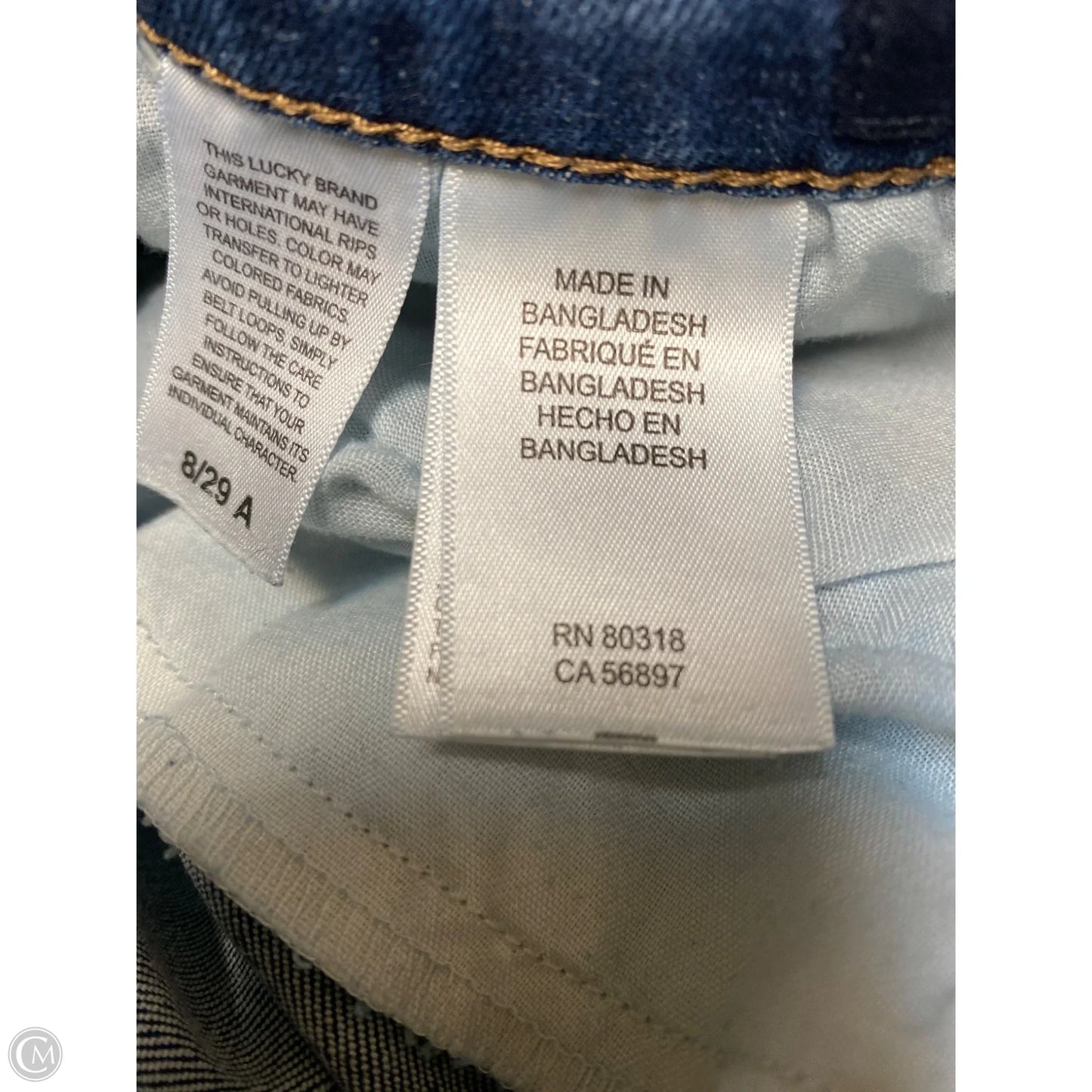 Jeans Skinny By Lucky Brand In Navy, Size: 8